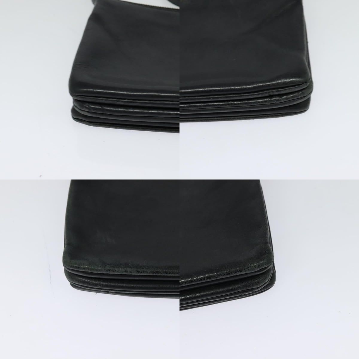 Celine CELINE Trio Shoulder Bag Leather Black Gold Size ONE SIZE - 10 Thumbnail