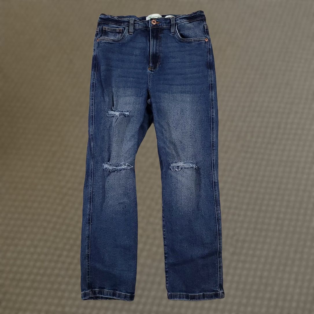 Vintage Celebrity Pink Regeneration Jeans Women’s 11/30 Med Wash Distressed Ankle Crop Jeans Women’s Size 32" / US 10 / IT 46 - 1 Thumbnail