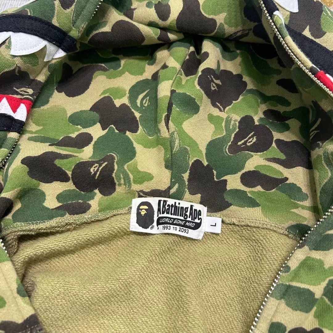 Bape BAPE CAMO SHARK FULL ZIP HOODIE Size US L / EU 52-54 / 3 - 7 Thumbnail