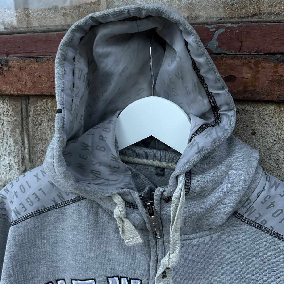 New Era Vintage New York Zip Hoodie Big Logo Y2K Size L Crazy Grunge Size US L / EU 52-54 / 3 - 7 Thumbnail