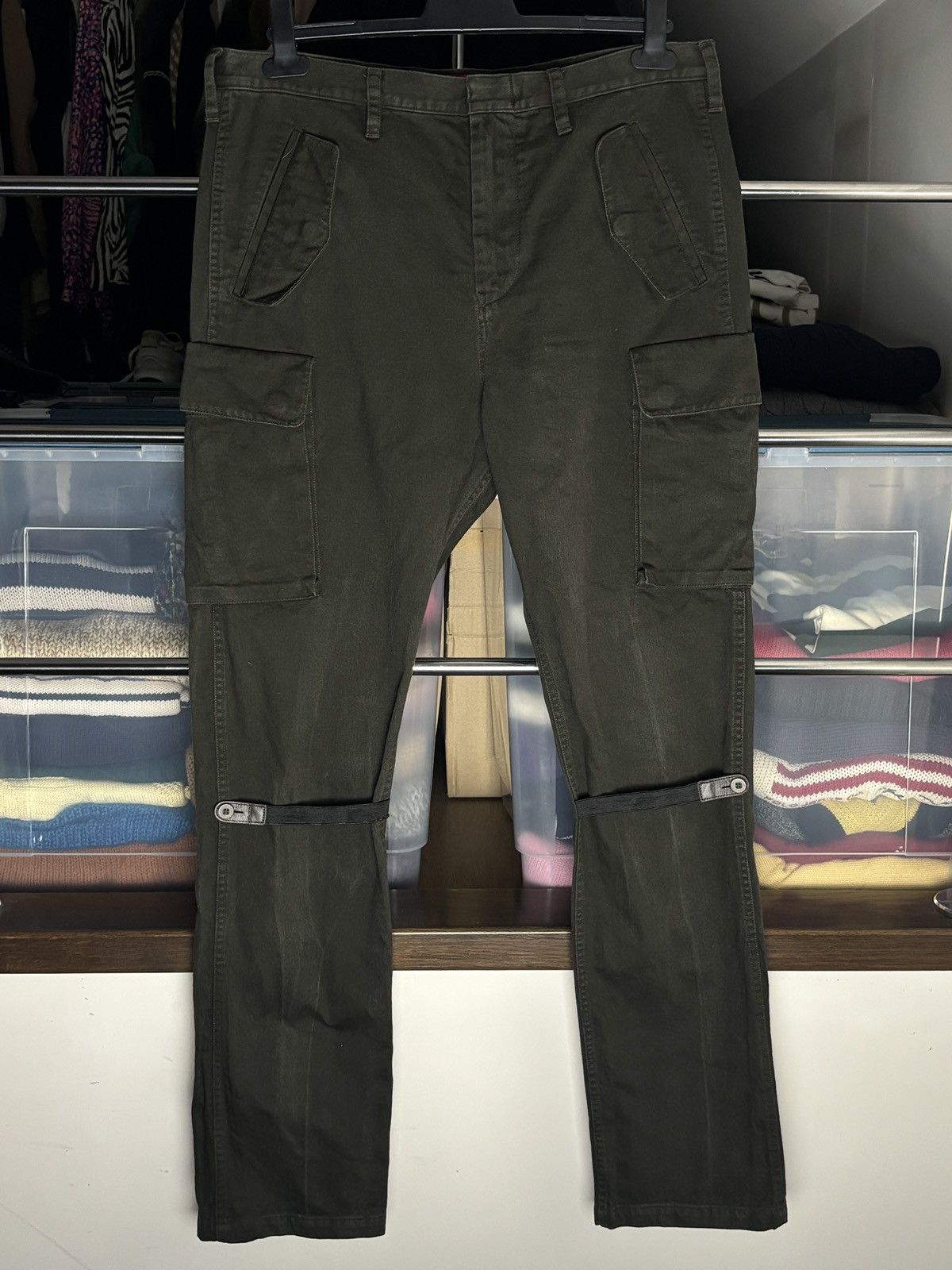 A.P.C. × Kanye West APC x Kanye West Archive Rare Military Cargo Army Pants Size US 34 / EU 50 - 1 Thumbnail