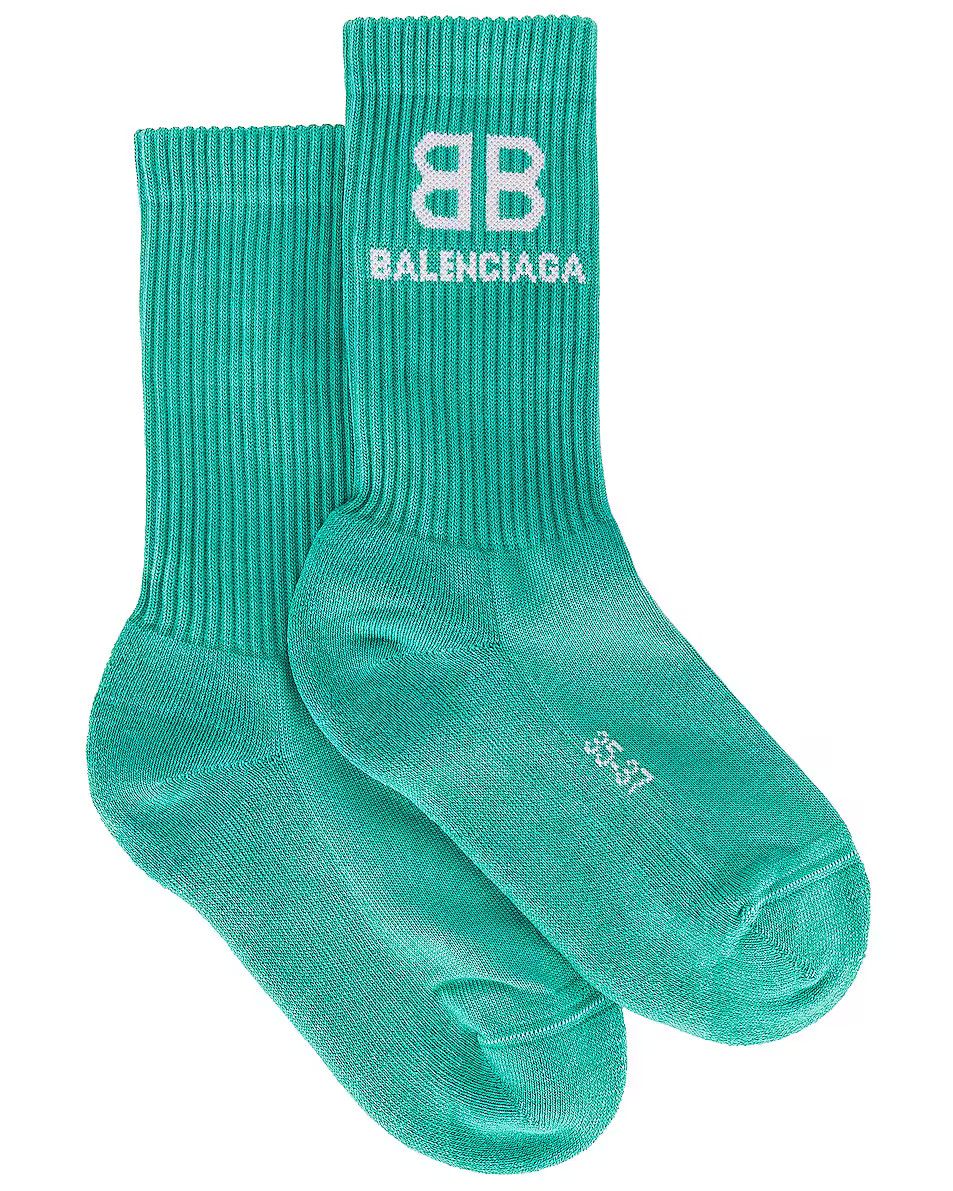 o1in1g0324 Size : S Socks in Mint & White