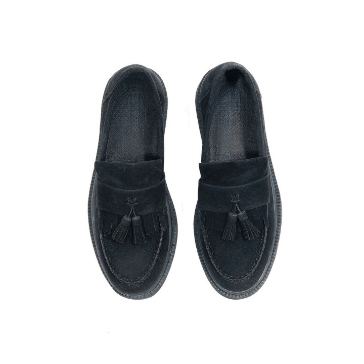 Other Fleur Tassel Black Loafers Suede Size US 10 / EU 43 - 4 Thumbnail