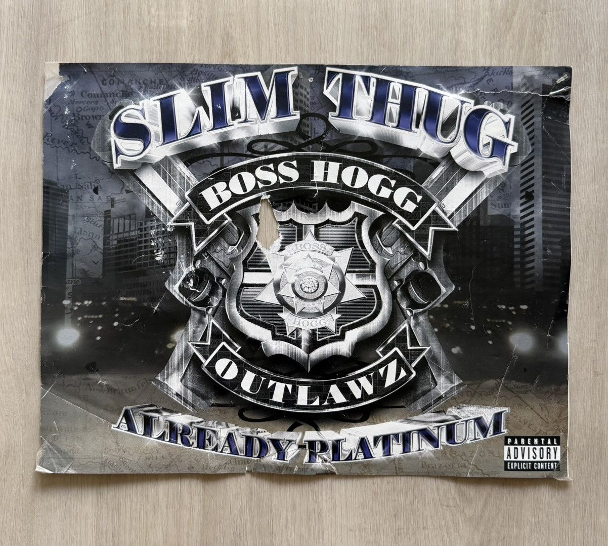 Vintage Vintage Y2K Slim Thug Already Platinum Promo Poster *** Size ONE SIZE - 5 Thumbnail