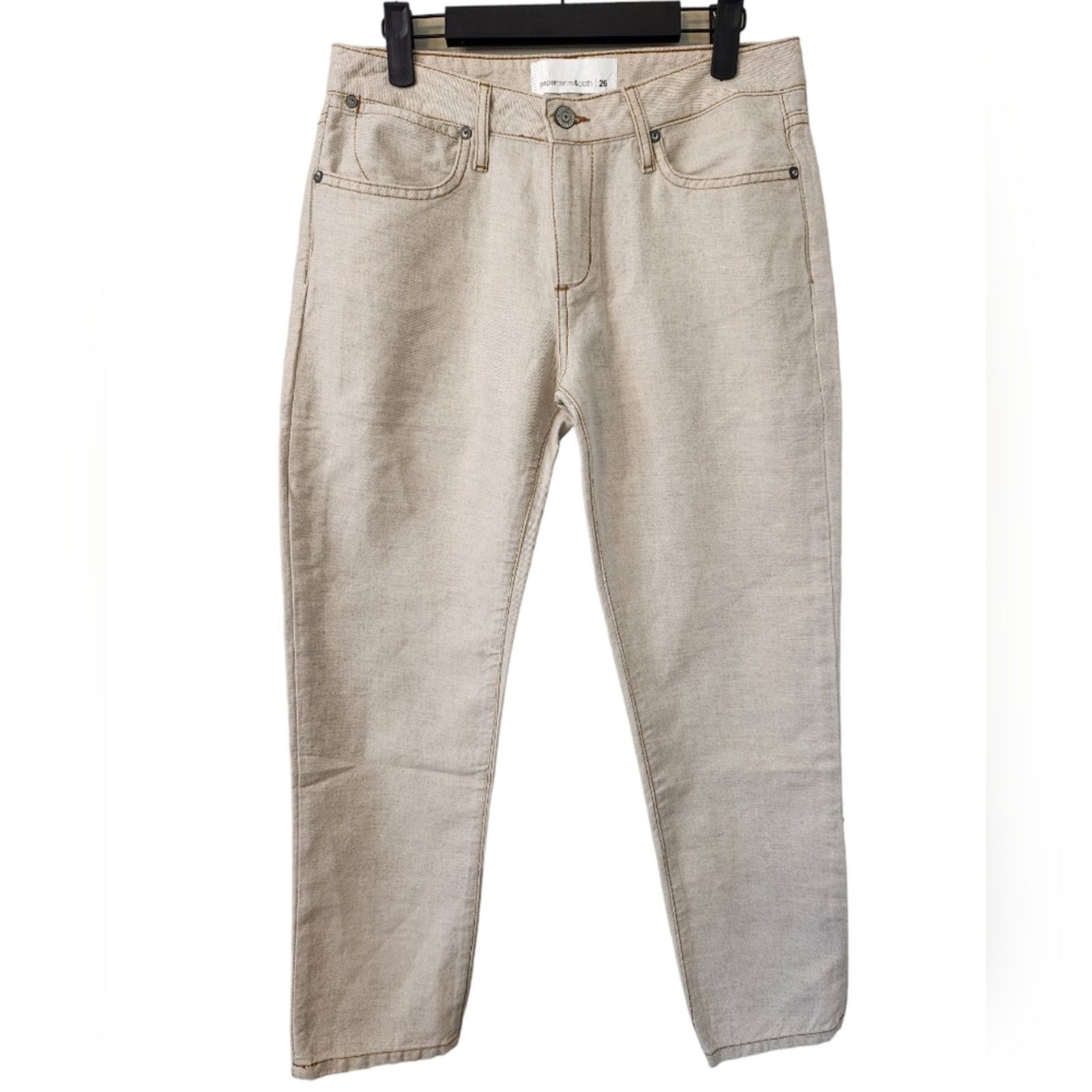 Paper Denim & Cloth Paper denim &Cloth slouch crop linen and cotton jean NWT 26 Size 26" / US 2 / IT 38 - 1 Thumbnail