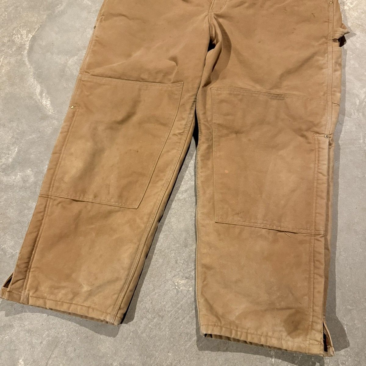 Carhartt Vtg Carhartt R02 Faded Double Knee Insulated Bib Overalls Size US 44 / EU 60 - 3 Thumbnail