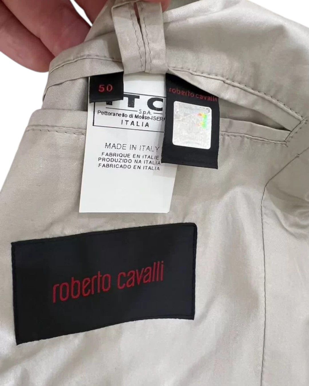 Roberto Cavalli 1ST LINE PYTHON SKIN LEATHER BOMBER JACKET Size US M / EU 48-50 / 2 - 7 Thumbnail