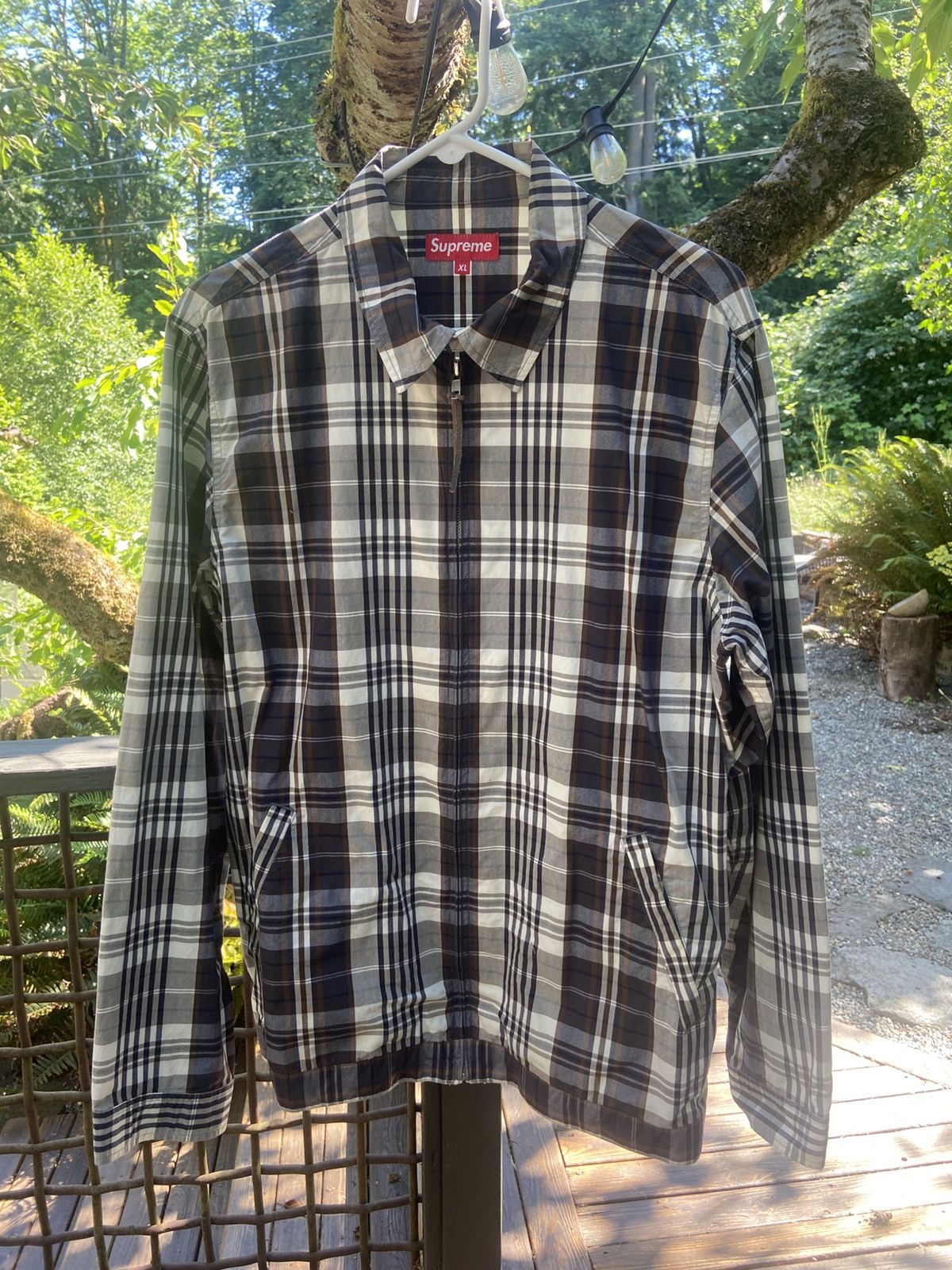 Supreme × Aquascutum 16FW Club Jacket M FW16 Supreme Aquascutum Waterproof Club Jacket Plaid Size