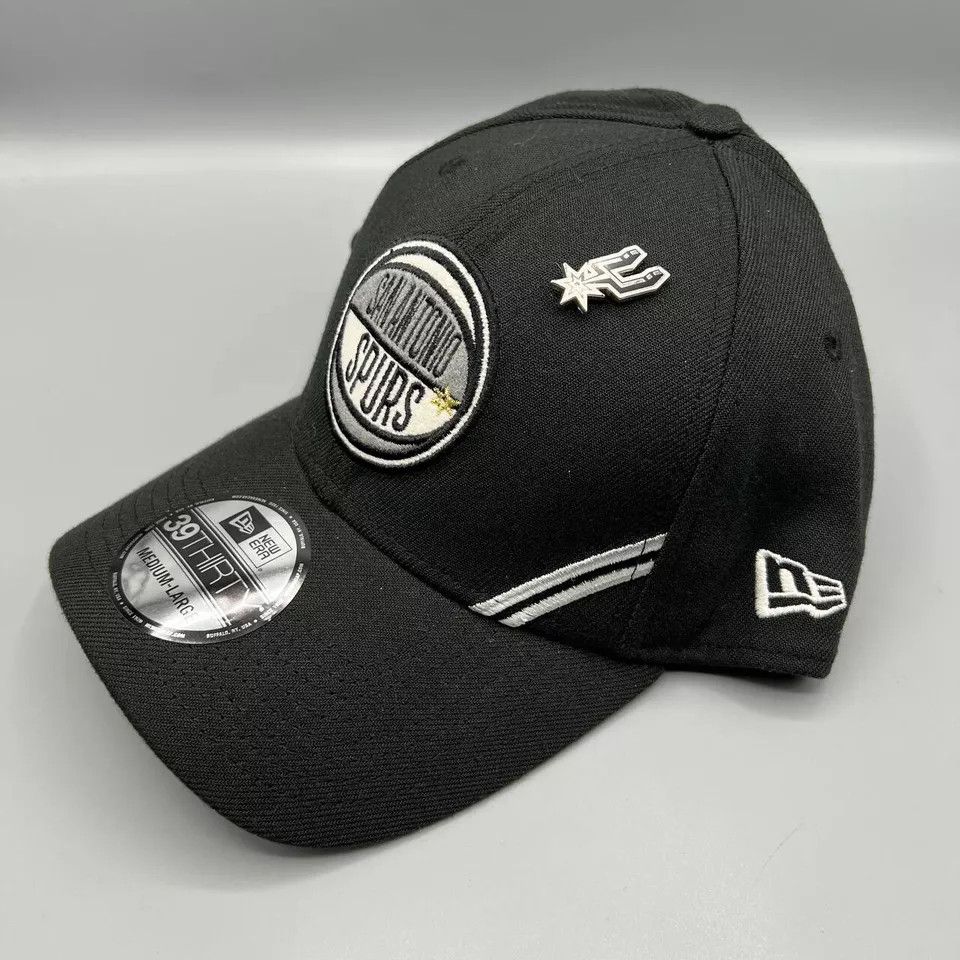 New Era San Antonio Spurs Hat Men M-L Stretch Fitted Cap New Size ONE SIZE - 2 Thumbnail