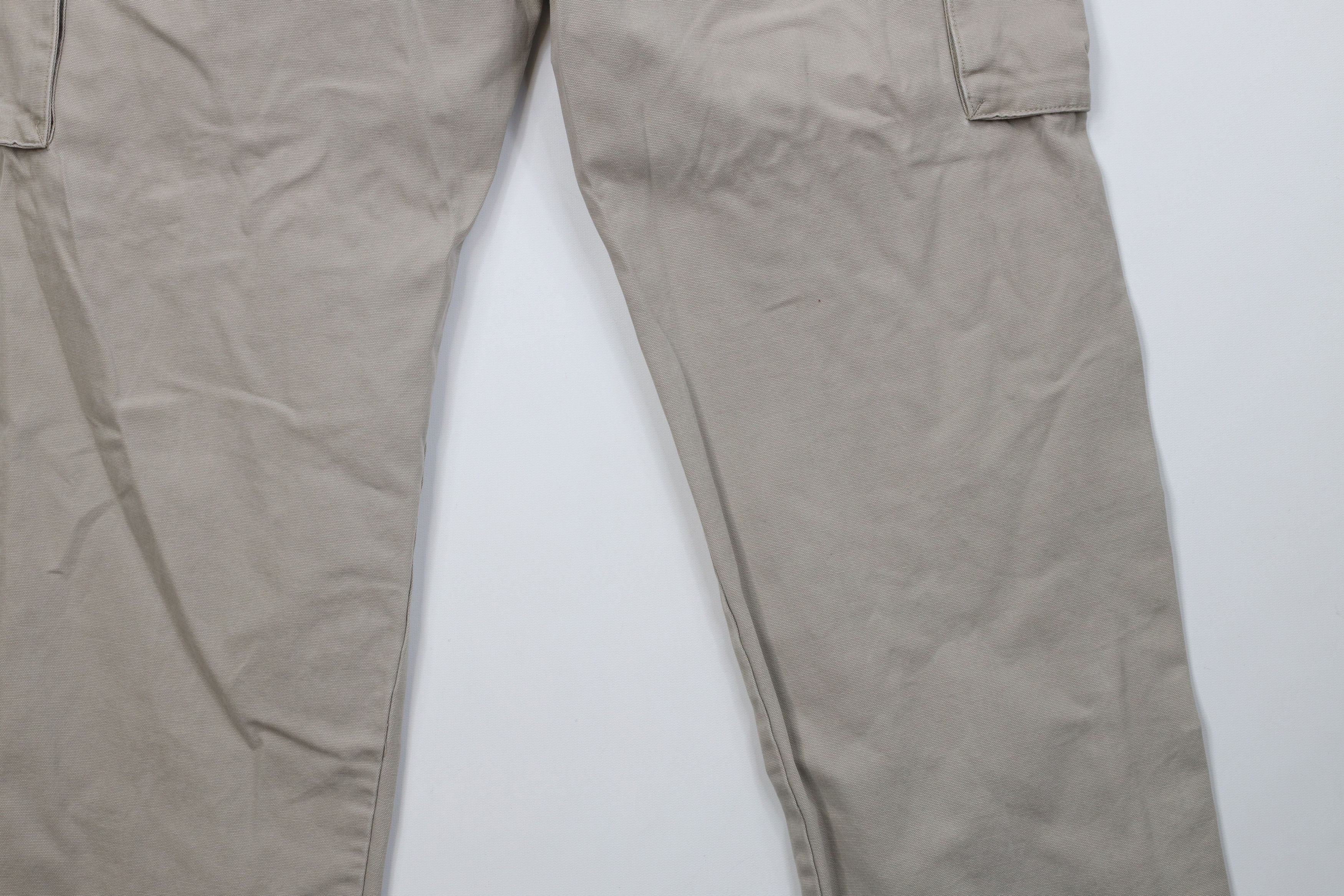 Vintage Vintage 90s Streetwear Wide Leg Cargo Pants Beige Cotton Size US 36 / EU 52 - 11 Thumbnail