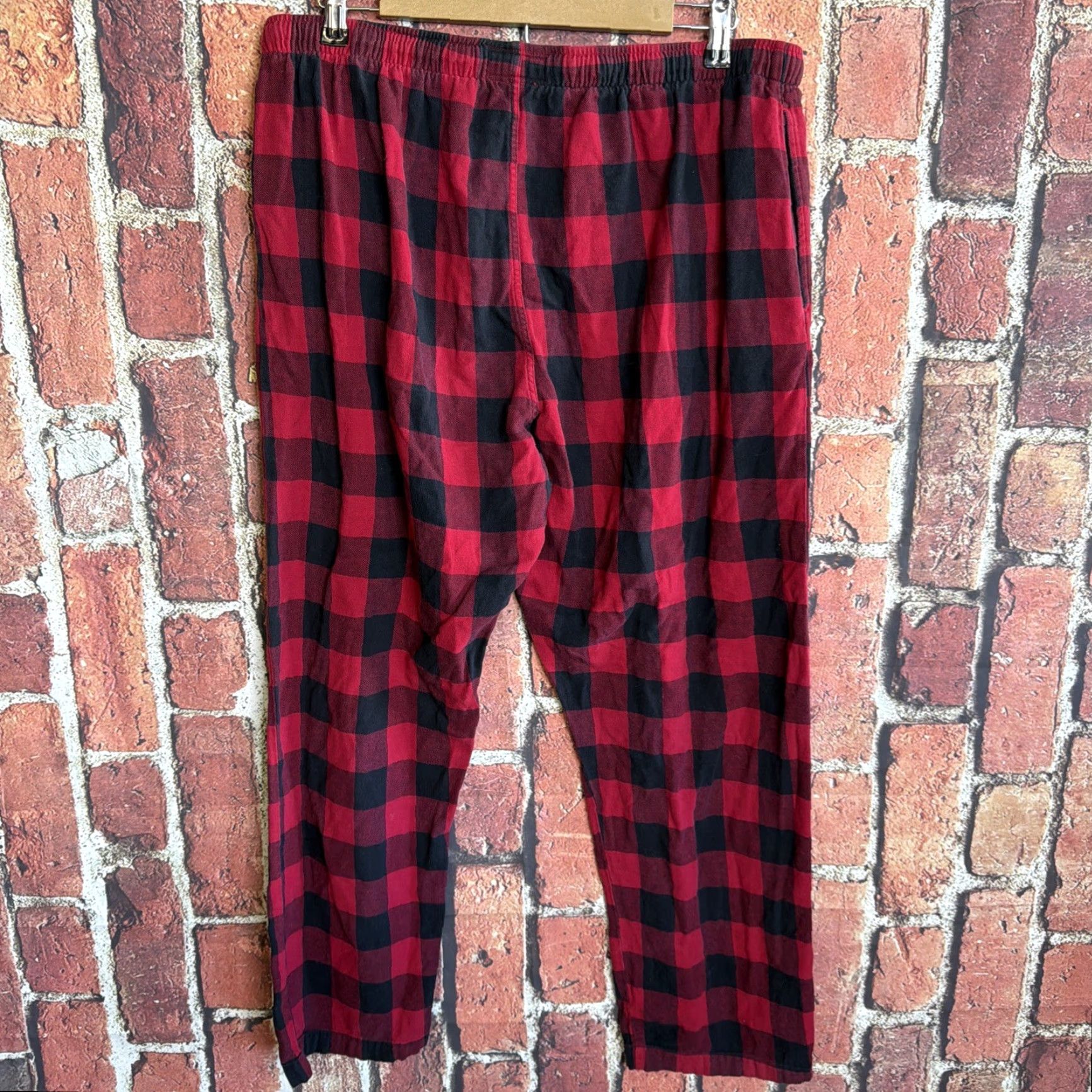 Polo Ralph Lauren Polo Ralph Lauren Pajama Pants Plaid Knit Cotton 100% Red Black Size XL Mens Size US XL / EU 56 / 4 - 3 Thumbnail
