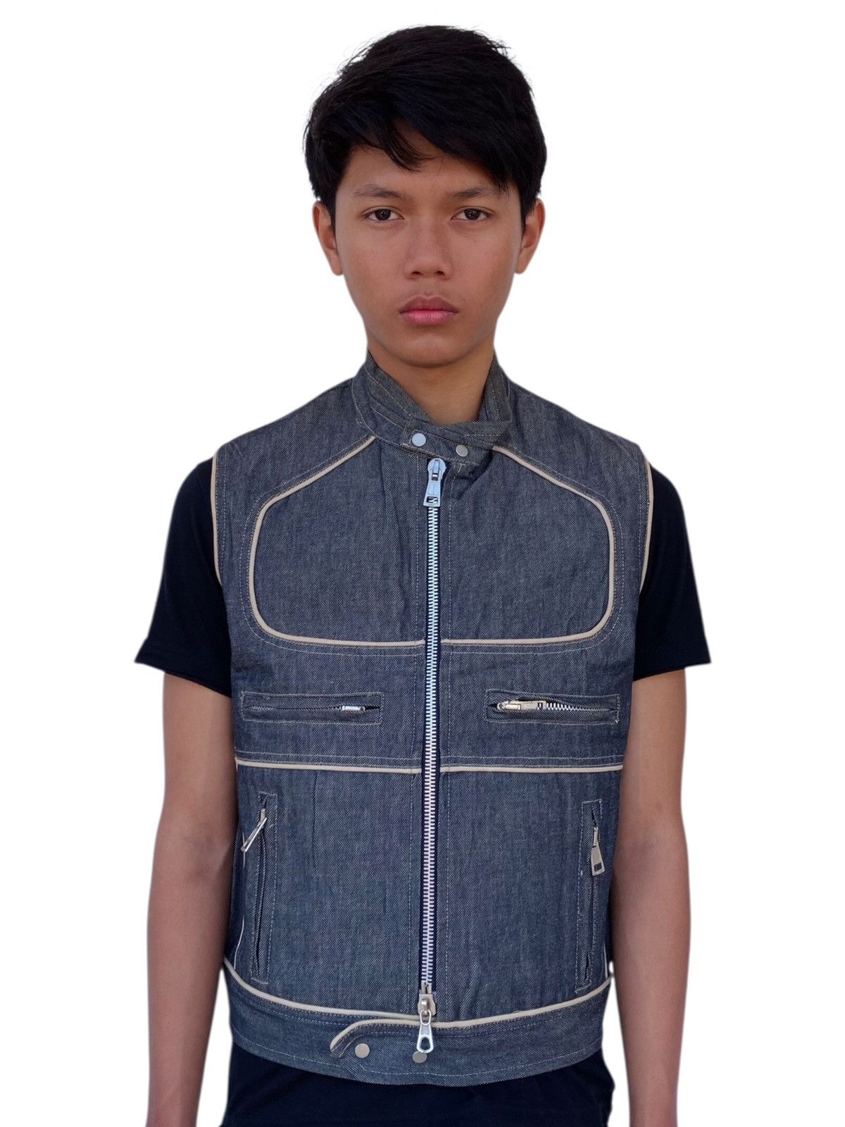 Dsquared2 2000s Dsquared - Heavyweight Cyber Vest Size US M / EU 48-50 / 2 - 1 Thumbnail