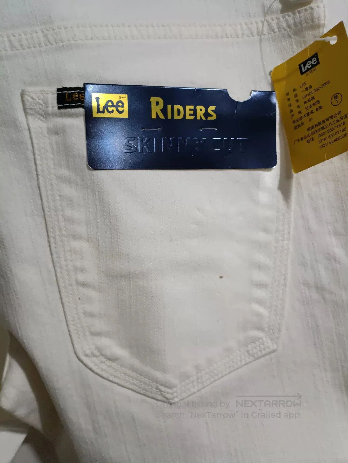 Lee LEE White Skinny Jeans Japan Made. Size US 32 / EU 48 - 5 Thumbnail