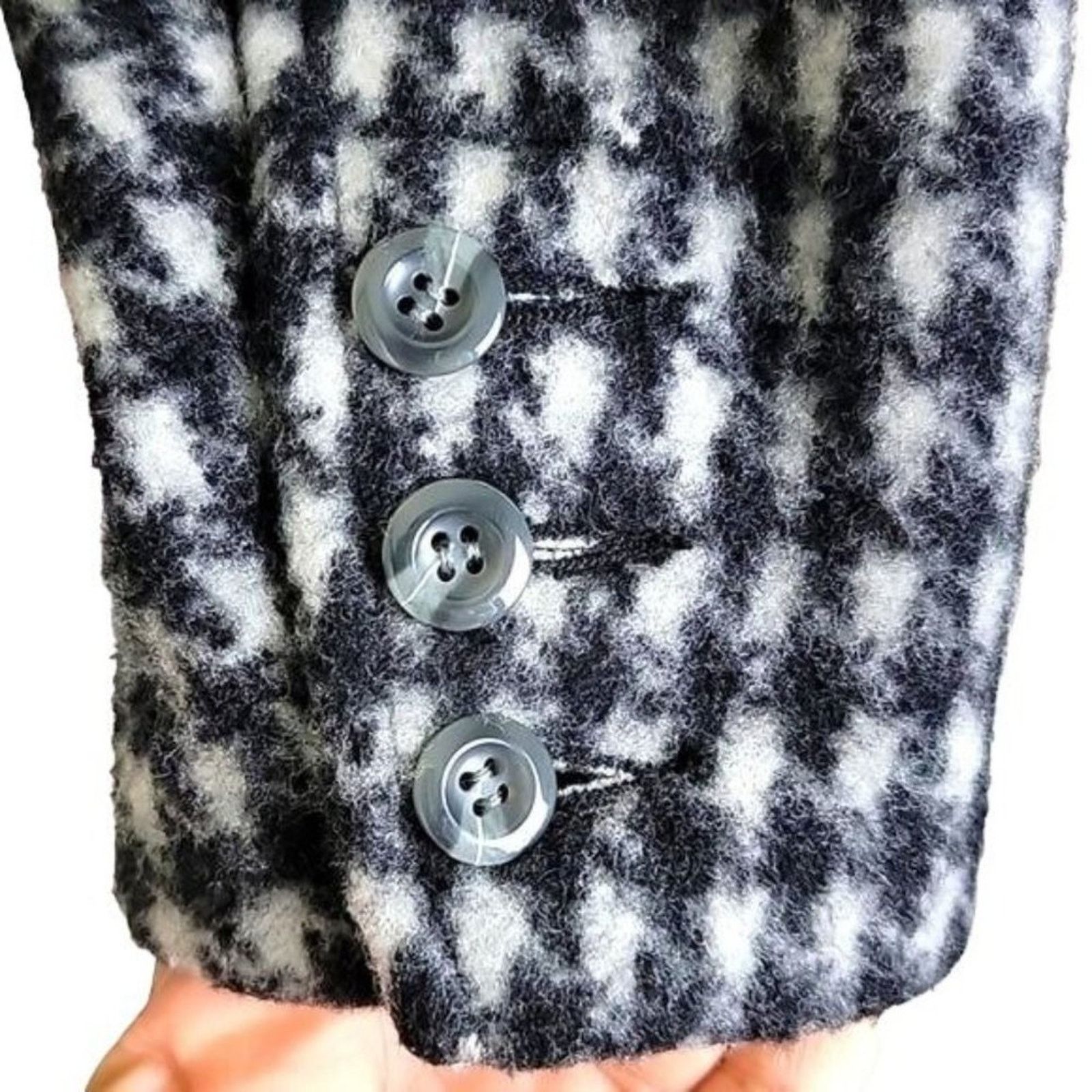 Daniel Palillo Daniel Palillo Houndstooth Wool Overcoat Blazer Size S / US 4 / IT 40 - 8 Thumbnail