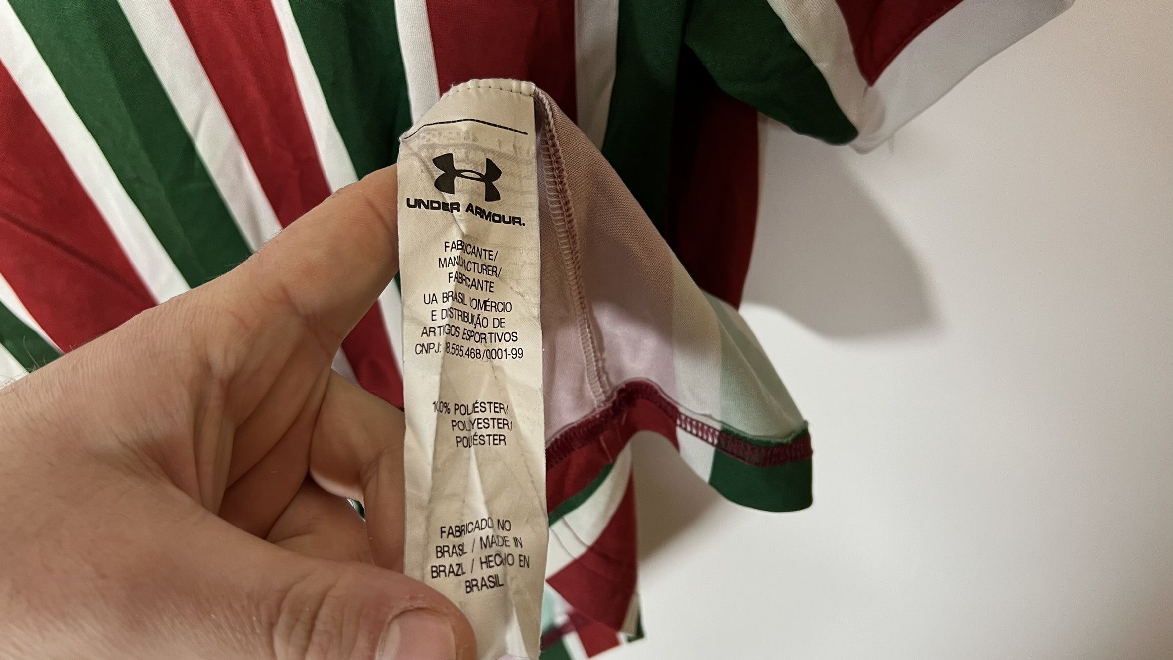 Under Armour FLUMINENSE 2017 2018 HOME FOOTBALL SHIRT SOCCER JERSEY Size US M / EU 48-50 / 2 - 7 Thumbnail