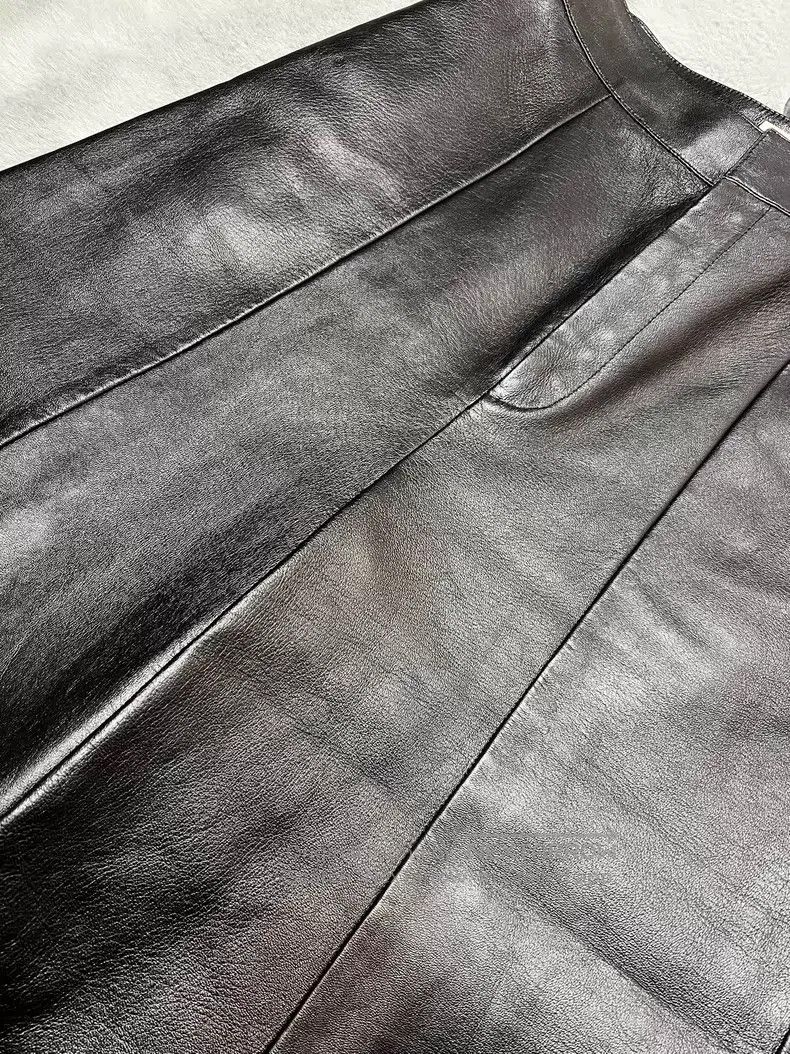 Celine CELINE Sheepskin Straight Leg Flared Trousers Size 39" - 6 Thumbnail
