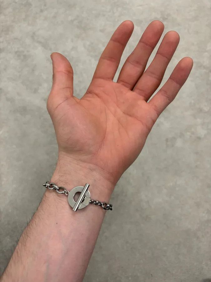 Dolce & Gabbana 2000s Dolce & Gabbana Logo Anchor Chain Link Bracelet Size ONE SIZE - 3 Thumbnail