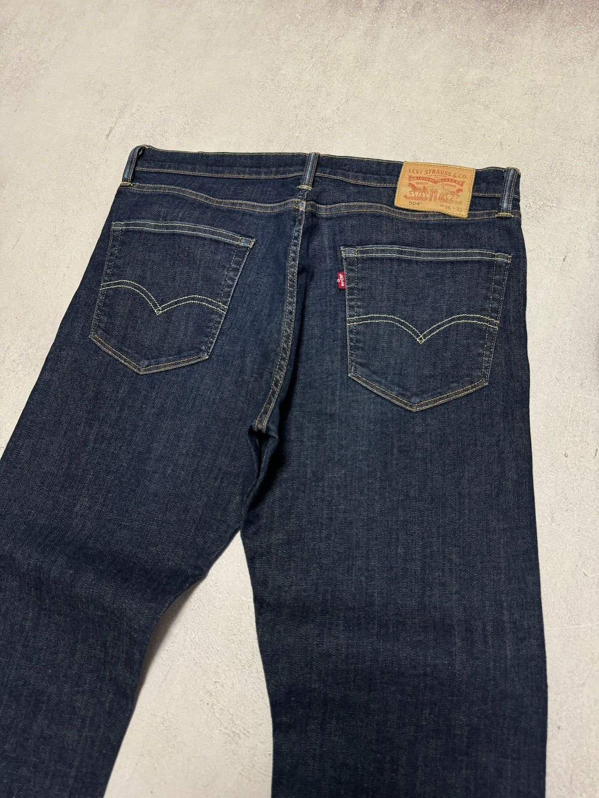 Levi's × Levi's Vintage Clothing Vintage Levis 504 Jeans Denim Pants Straight Baggy 36x32 90s Size US 36 / EU 52 - 3 Thumbnail