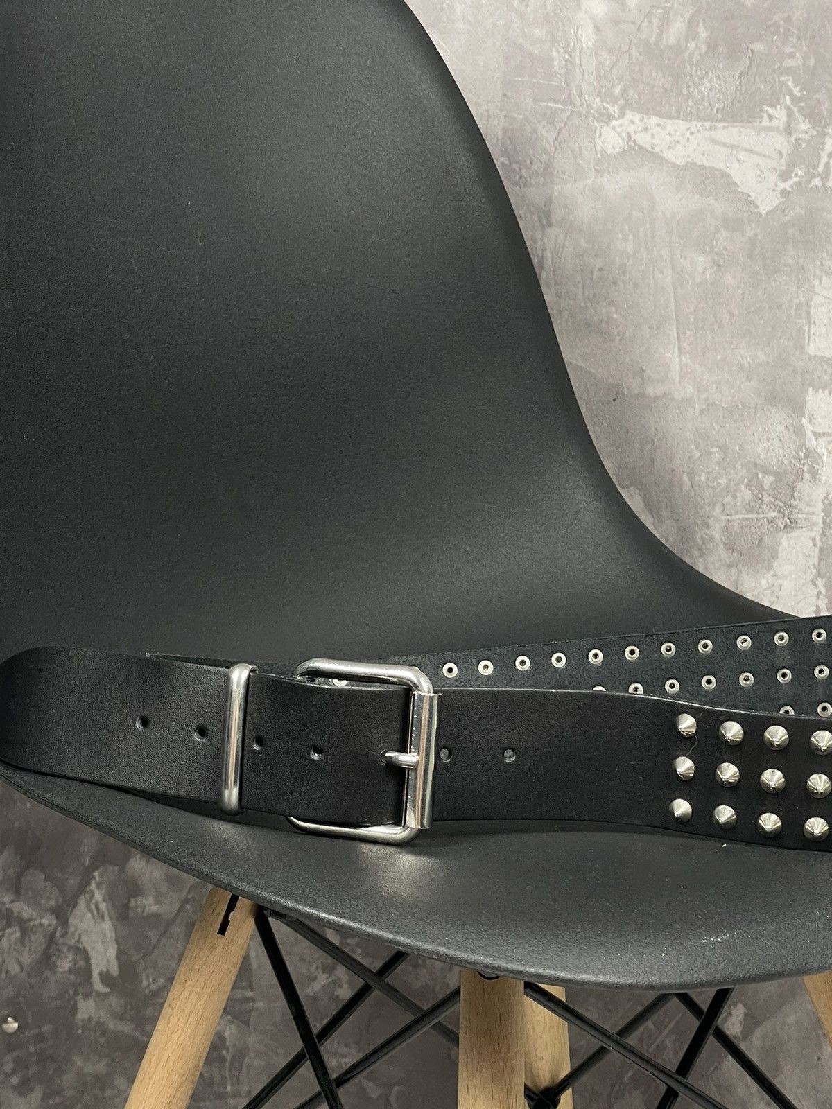Japanese Brand × Vintage Vintage Japanese Y2K Rhinestones Studded Real Leather Belt Size ONE SIZE - 3 Thumbnail