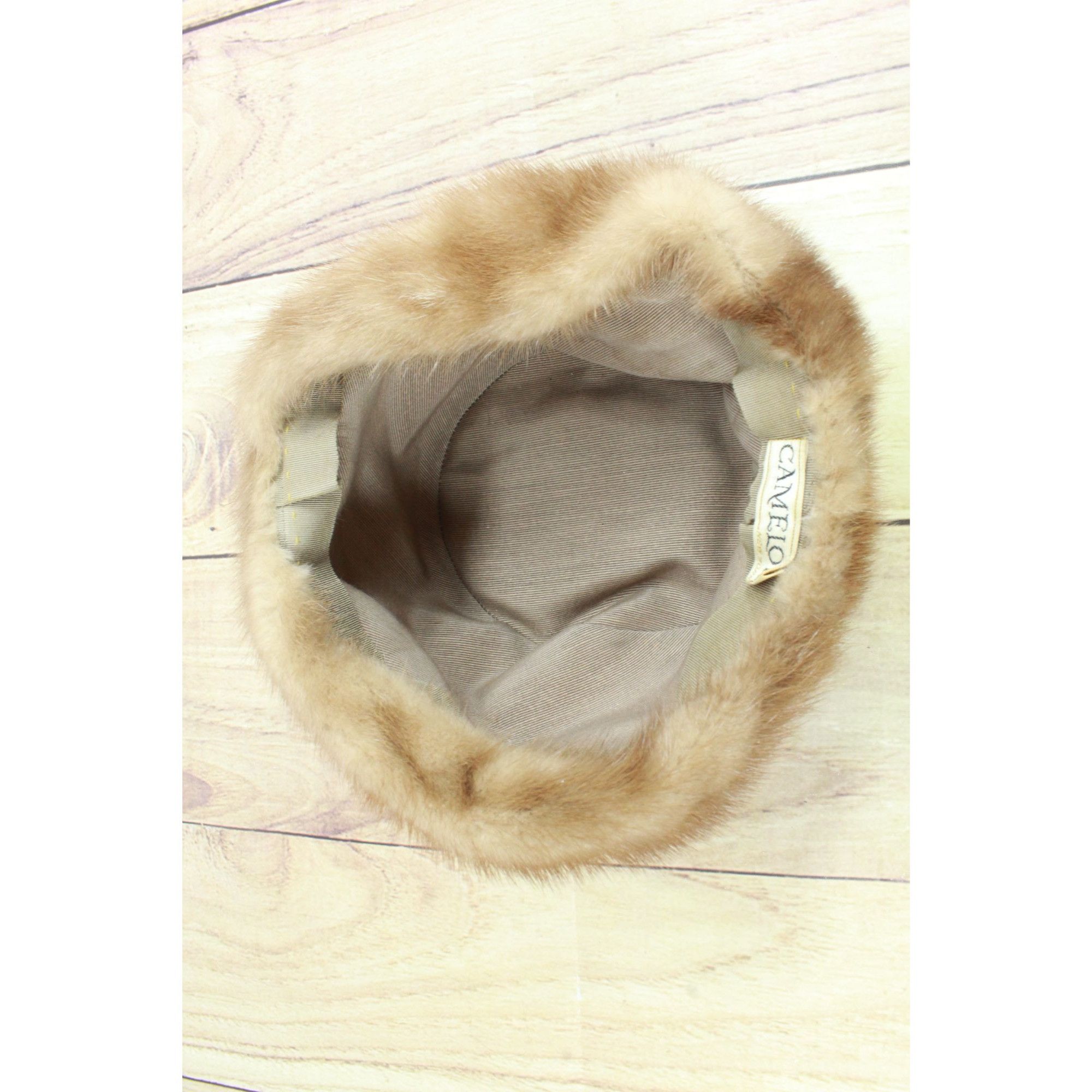 Other Vintage Camelot Mink Fur Beret Hat Light Brown Size ONE SIZE - 8 Thumbnail