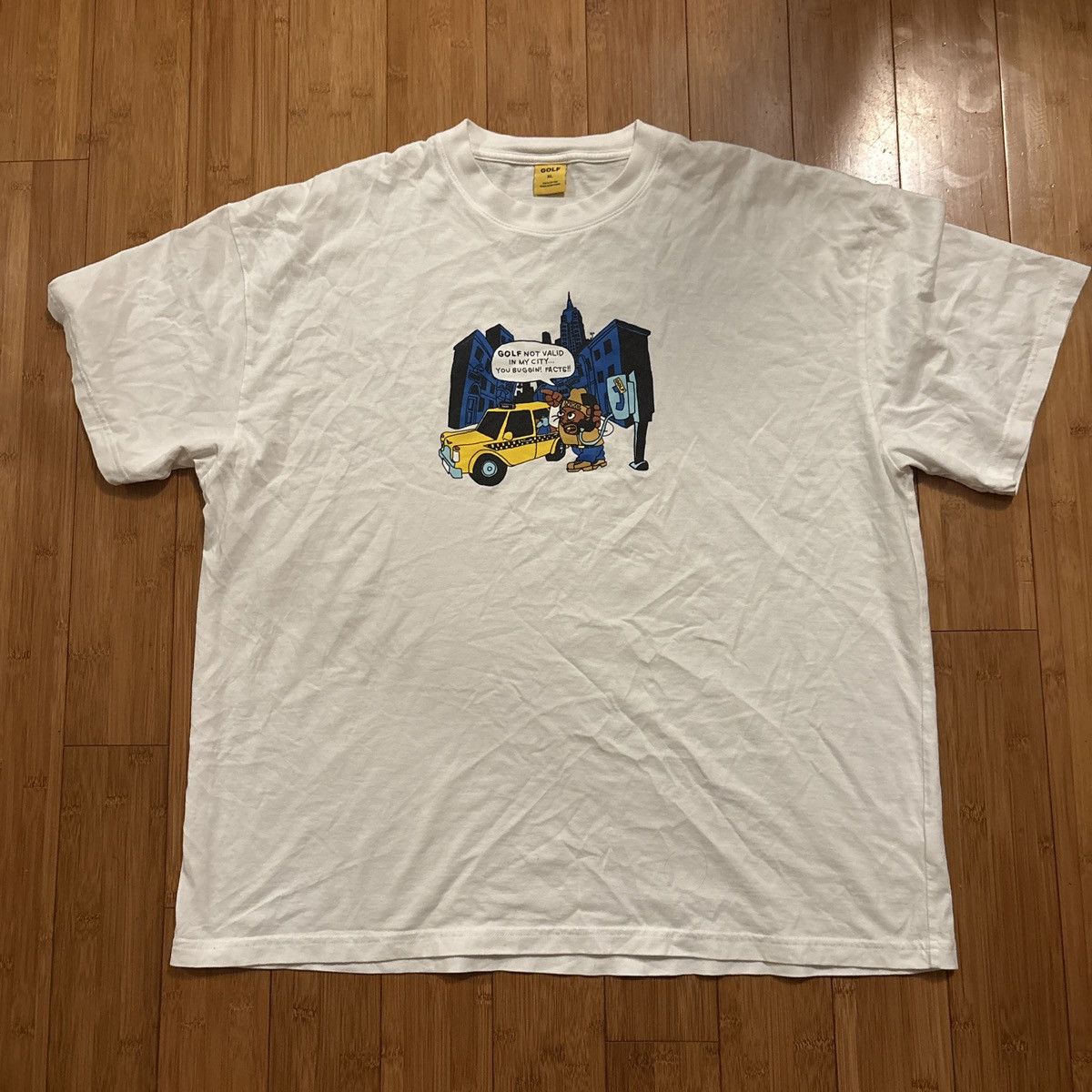 Golf Wang Golf White graphic tee with yellow accent Size US XL / EU 56 / 4 - 3 Thumbnail
