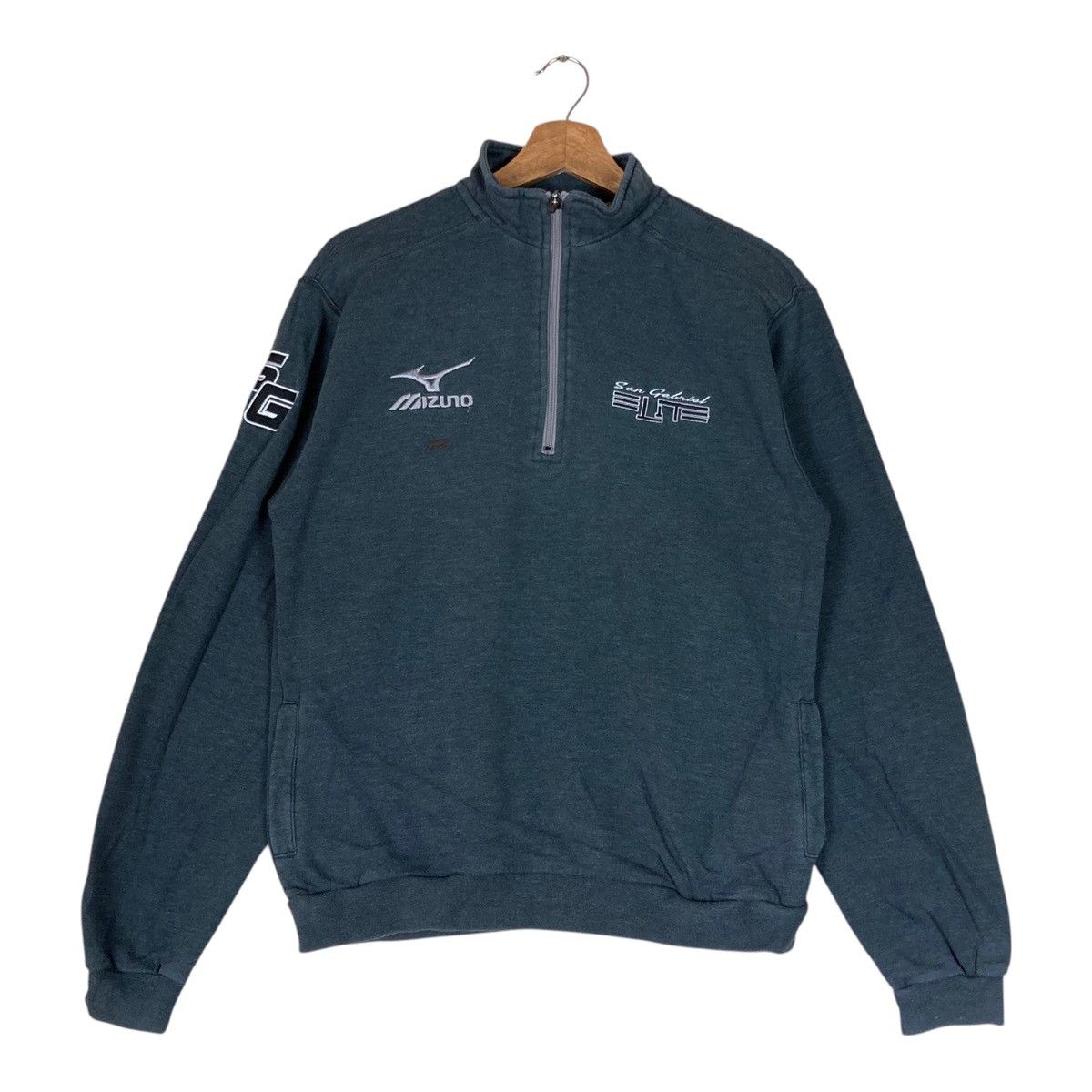 Mizuno Vintage Mizuno Quarter Zip Pullover Jumper Sweatshirt Size US XS / EU 42 / 0 - 1 Thumbnail