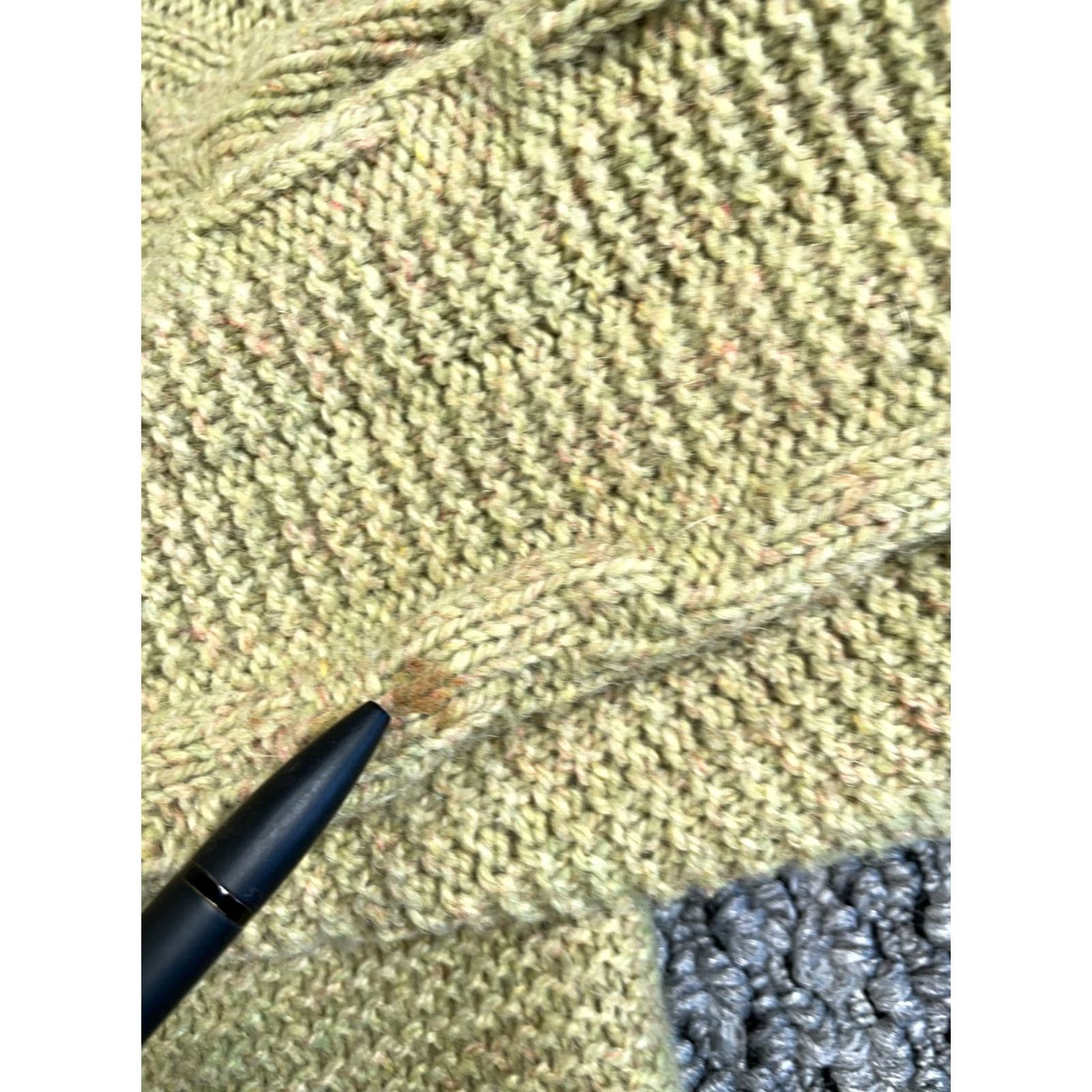 JCPenney VINTAGE JCPenney Sweater Men's Medium Green Wool Cardigan Cable Knit 60s Retro Mod VTG Size US M / EU 48-50 / 2 - 5 Thumbnail