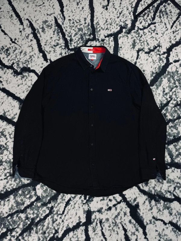 Tommy Hilfiger Tommy Hilfiger heavy overshirt black XL logo Size US XL / EU 56 / 4 - 1 Thumbnail