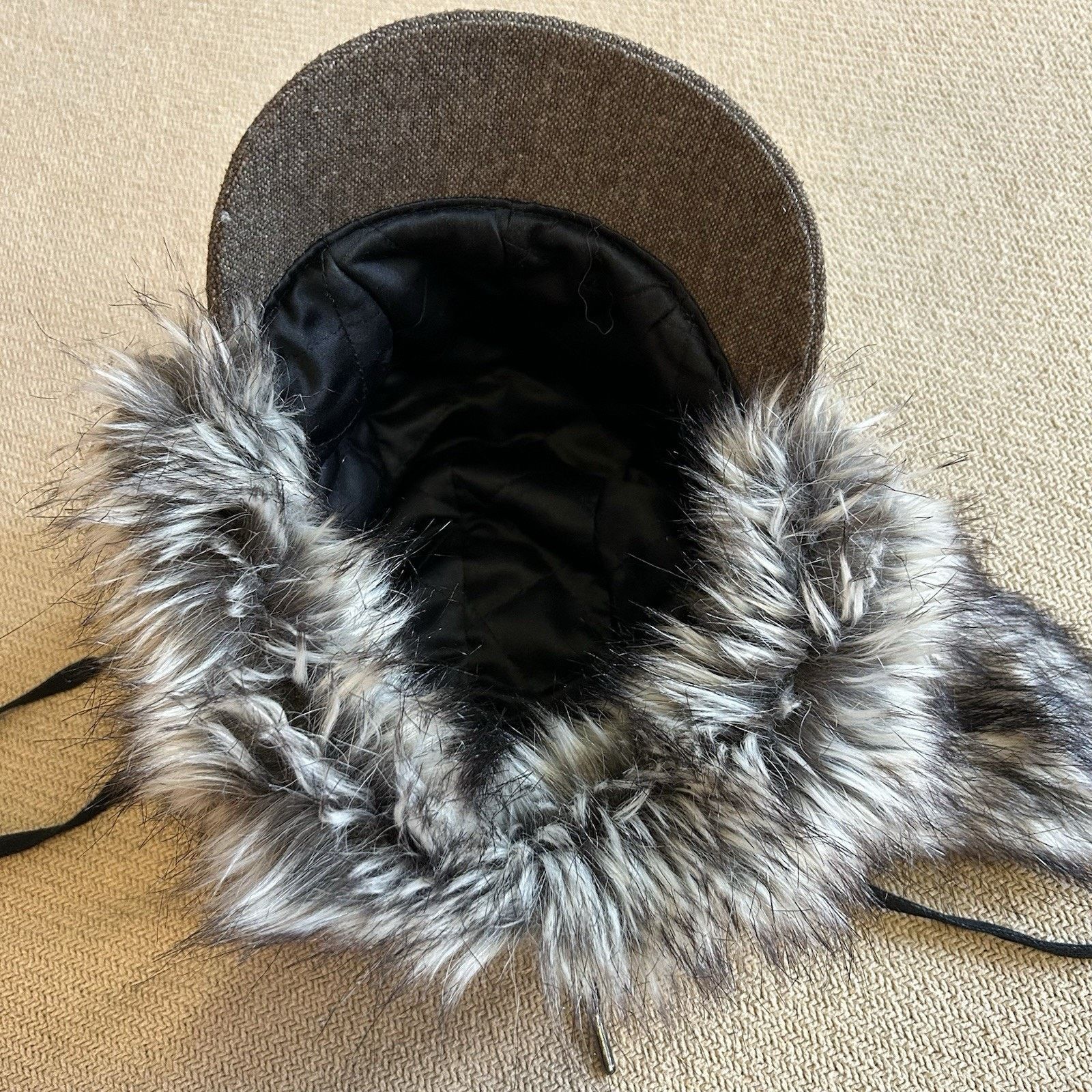 Outdoor Research Serra Wool Trapper Ear Flap Faux Fur Hat Small Size ONE SIZE - 4 Thumbnail
