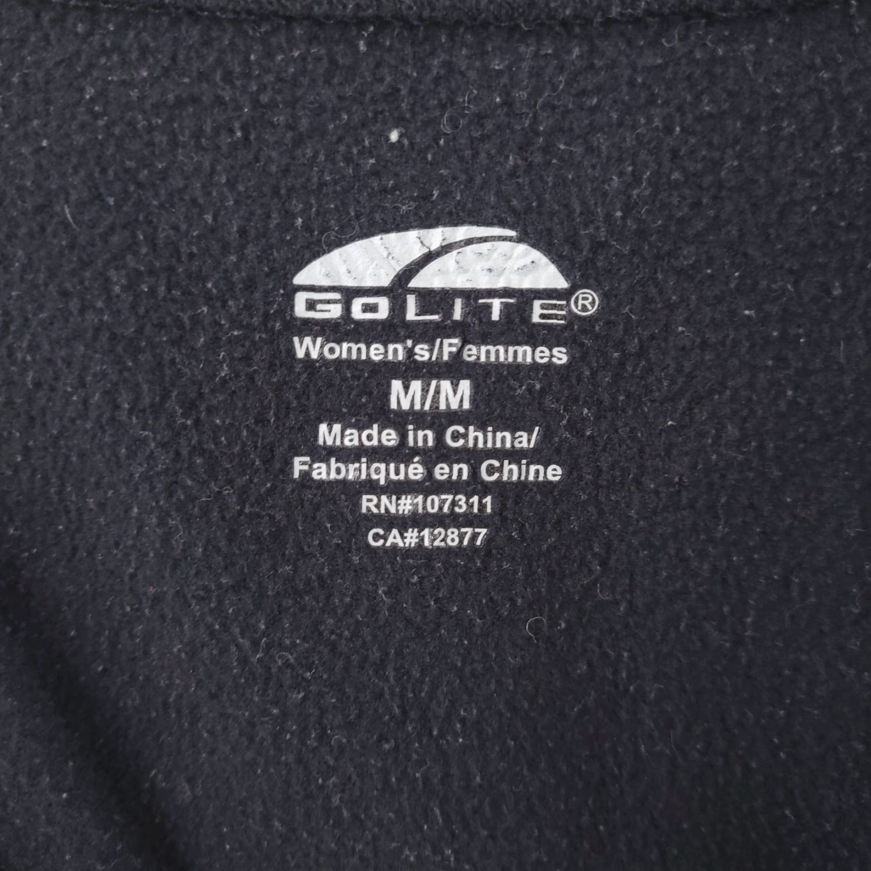 Vintage GoLite Jacket Womens Medium Black Lightweight Running Thumb Holes Zip Size M / US 6-8 / IT 42-44 - 3 Thumbnail