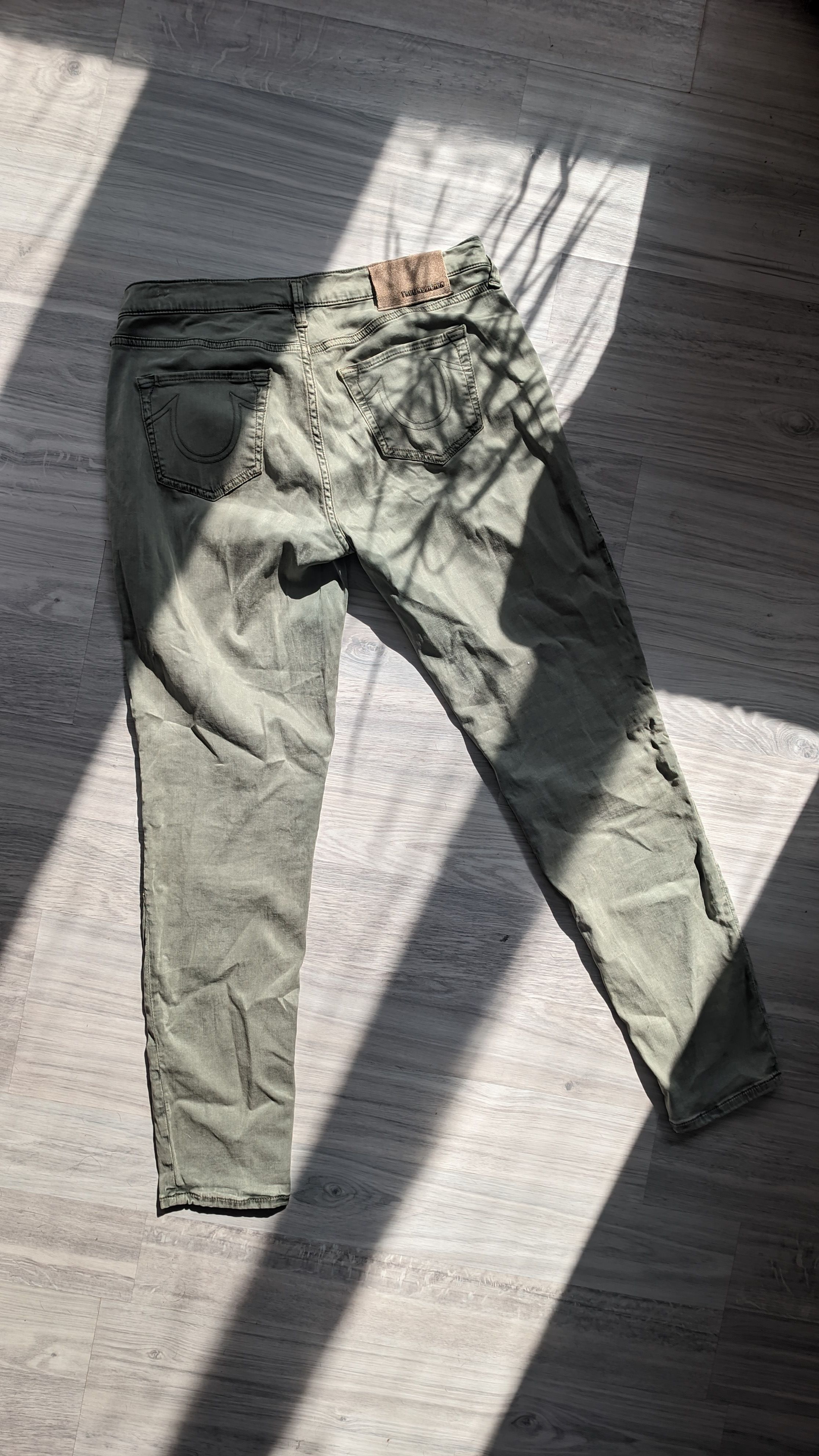 True Religion Y2K HALLE double knee biker skinny pants balmain gucci Size US 29 - 3 Thumbnail