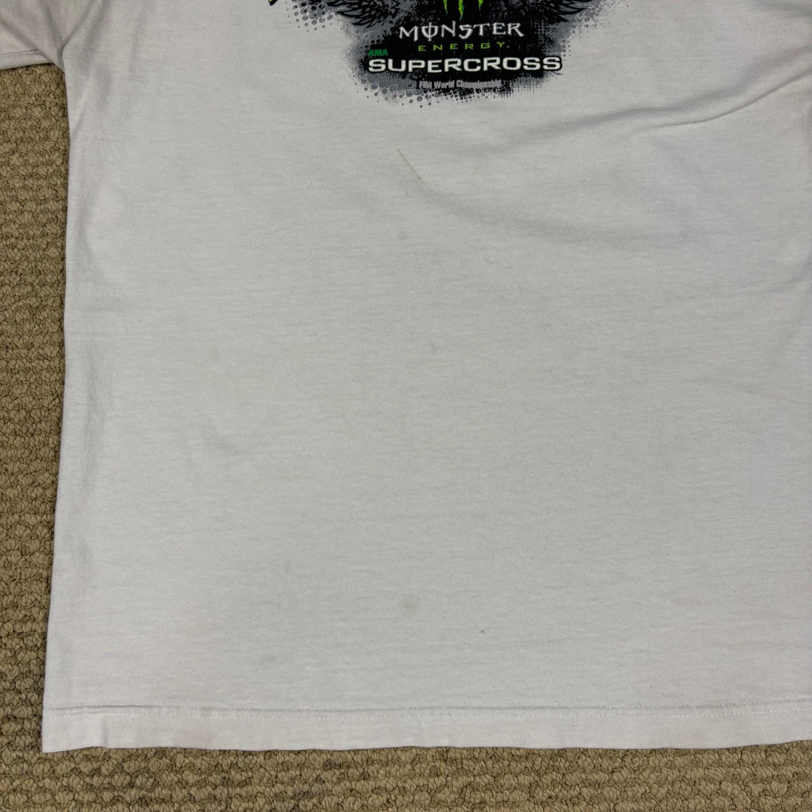 Fox Racing y2k 2000s style Monster Energy supercross dallas tshirt Lg Size US L / EU 52-54 / 3 - 6 Thumbnail