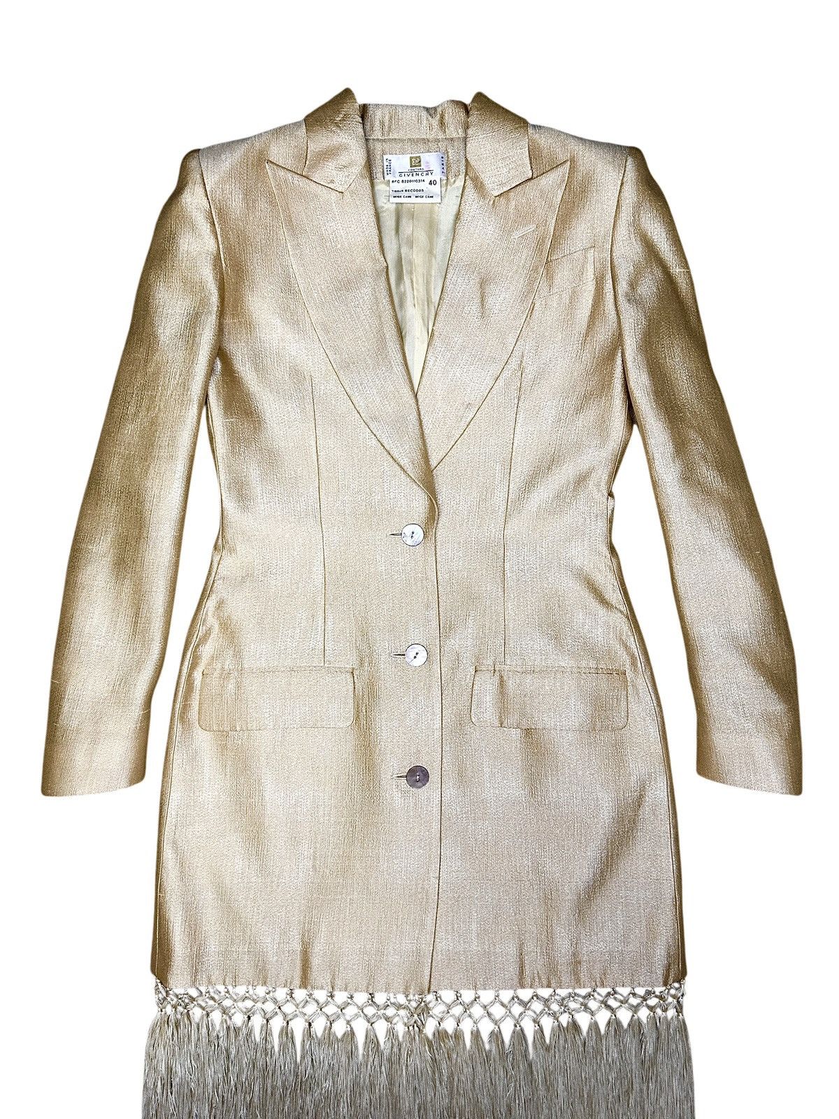 Alexander McQueen S/S 98 Givenchy by McQueen Silk Coat with Tassel Size M / US 6-8 / IT 42-44 - 3 Thumbnail
