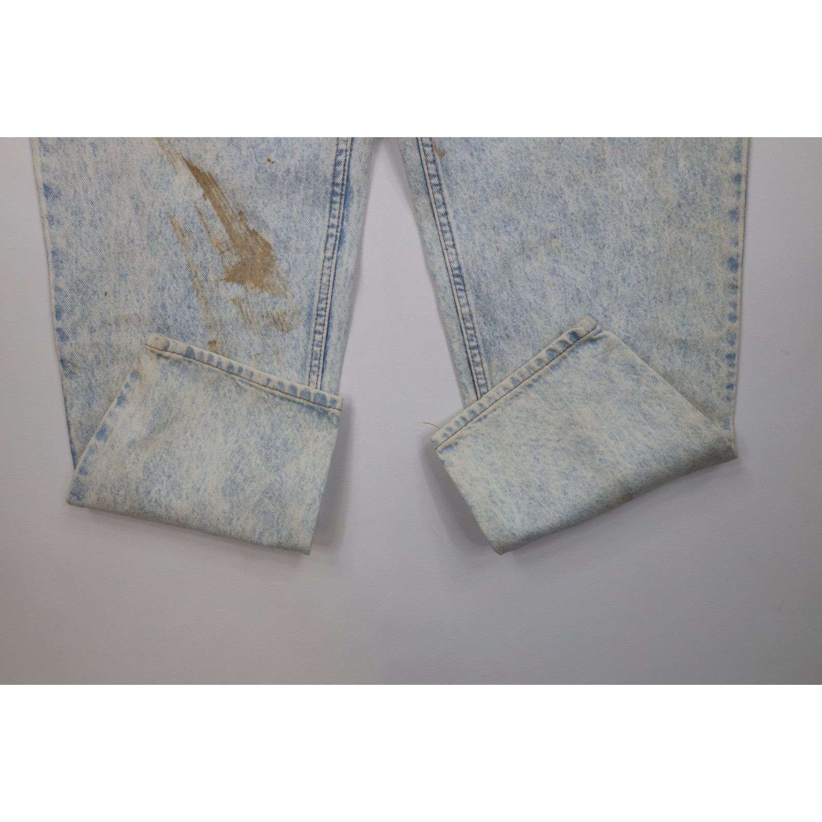 Levi's Deadstock Vintage 80s Levis 550 Orange Tab Whitewashed Jeans Size US 40 / EU 56 - 5 Thumbnail