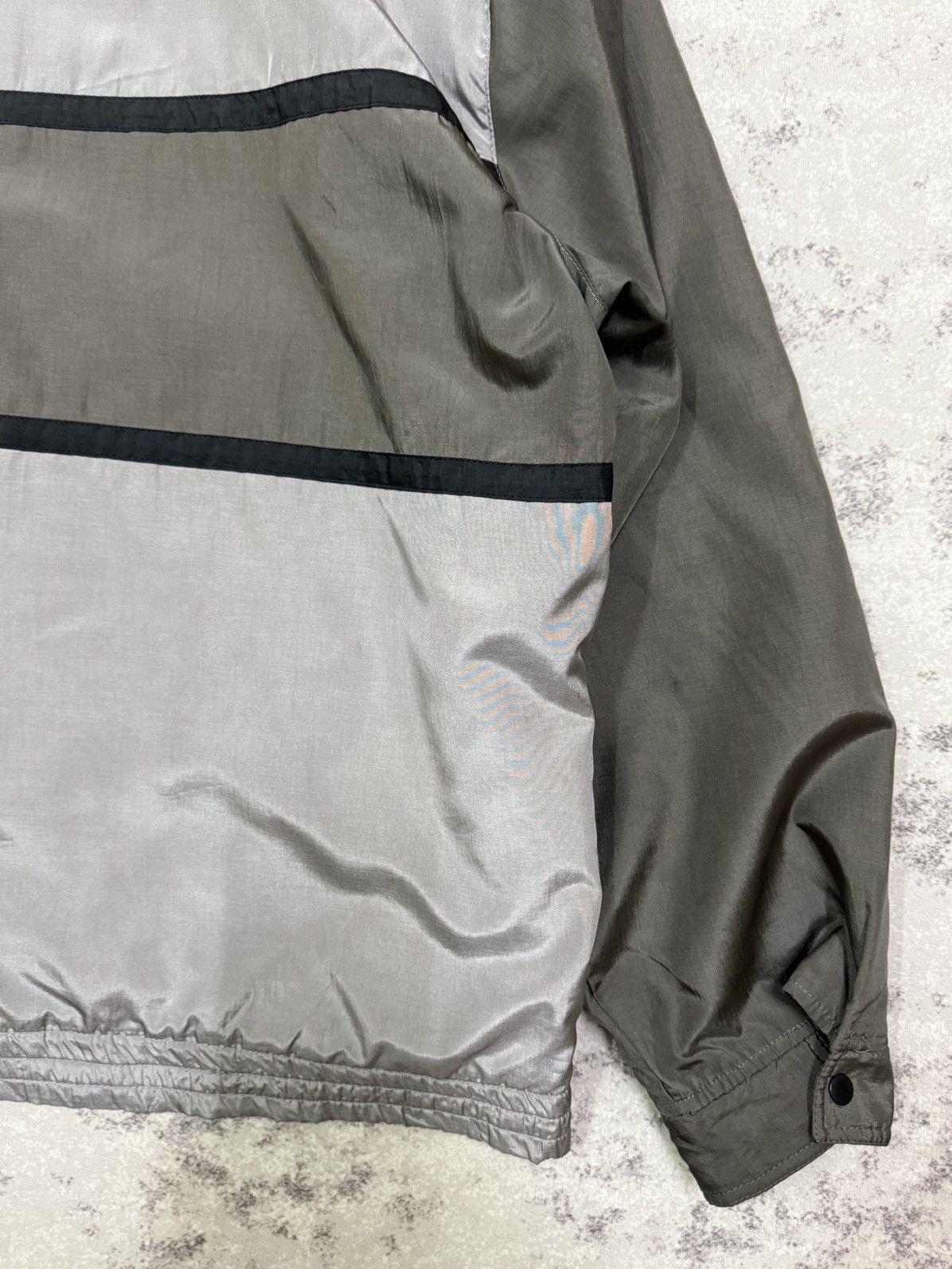Full Count & Co. Full count by Mar-Medi grey and silver paneled nylon jacket Size US M / EU 48-50 / 2 - 15 Thumbnail
