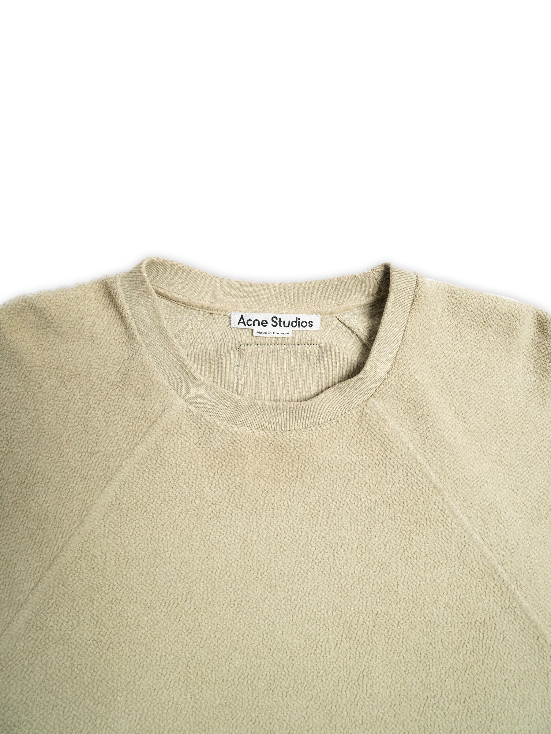 Acne Studios Farmy Teddy Crew Sweat, Dusty Green Size US M / EU 48-50 / 2 - 6 Thumbnail