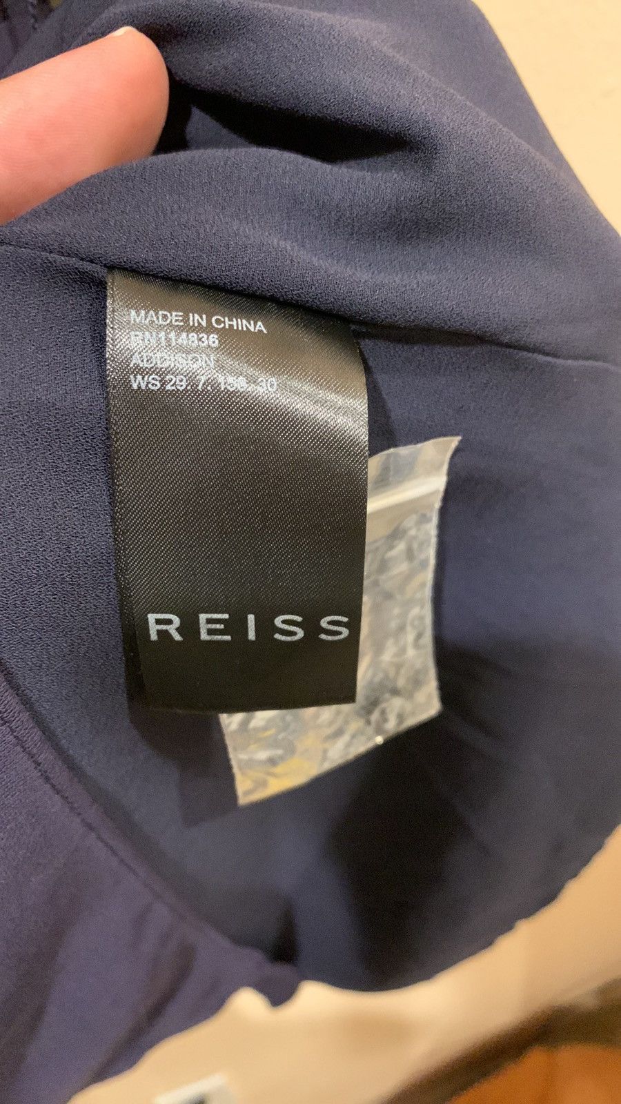 Reiss REISS NWT SOFT BELTED NAVY BLUE DRESS Size 8 Size M / US 6-8 / IT 42-44 - 7 Thumbnail