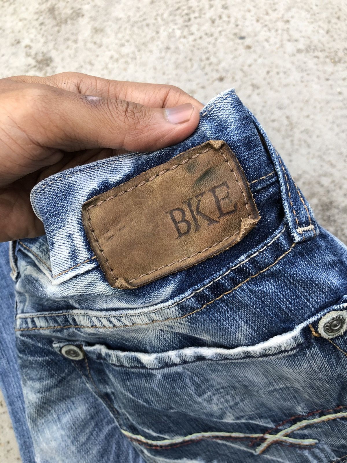 If Six Was Nine FLARED⚡️⚡️BKE WASHED BLUE DENIM Size US 34 / EU 50 - 4 Thumbnail