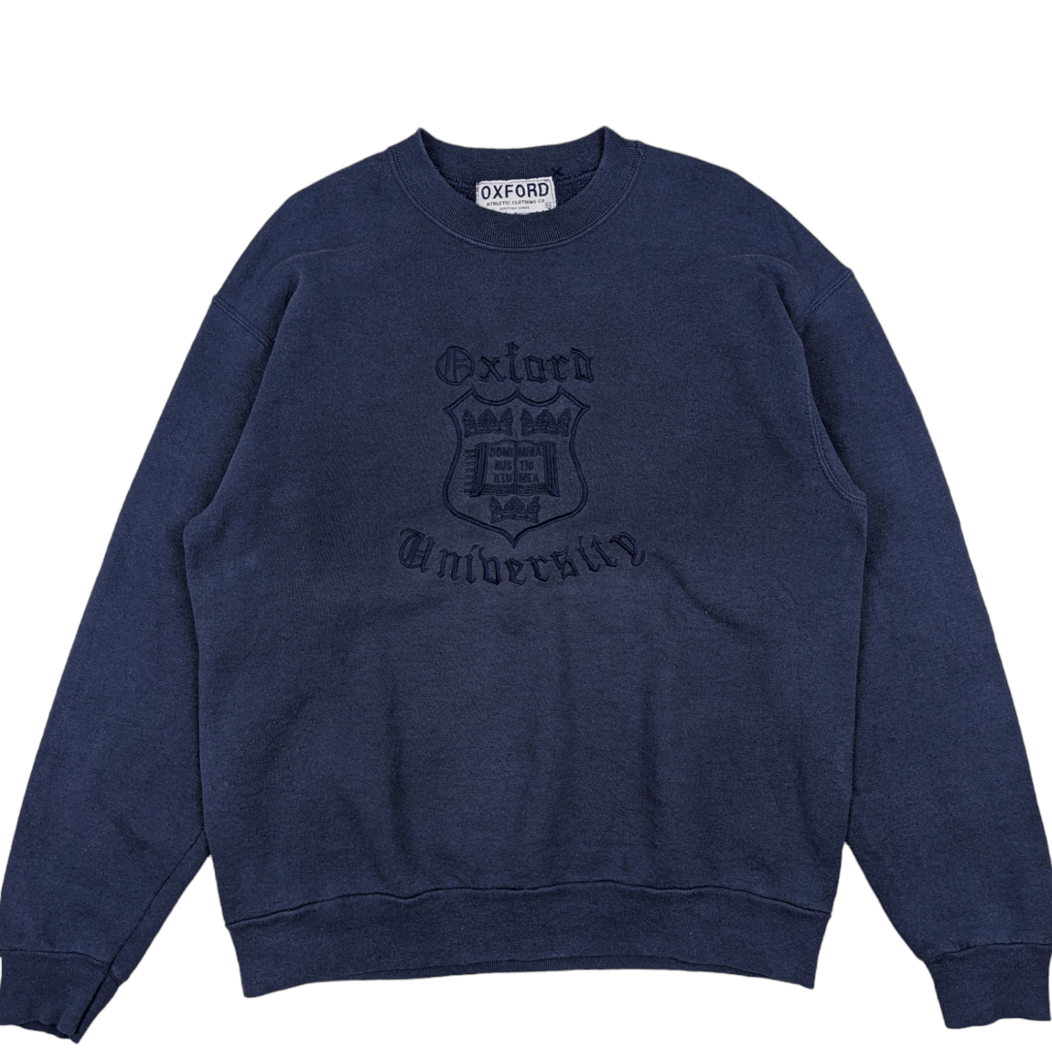 Vintage Vintage 90's OXFORD University Jumper Sweatshirt Size US M / EU 48-50 / 2 - 2 Thumbnail