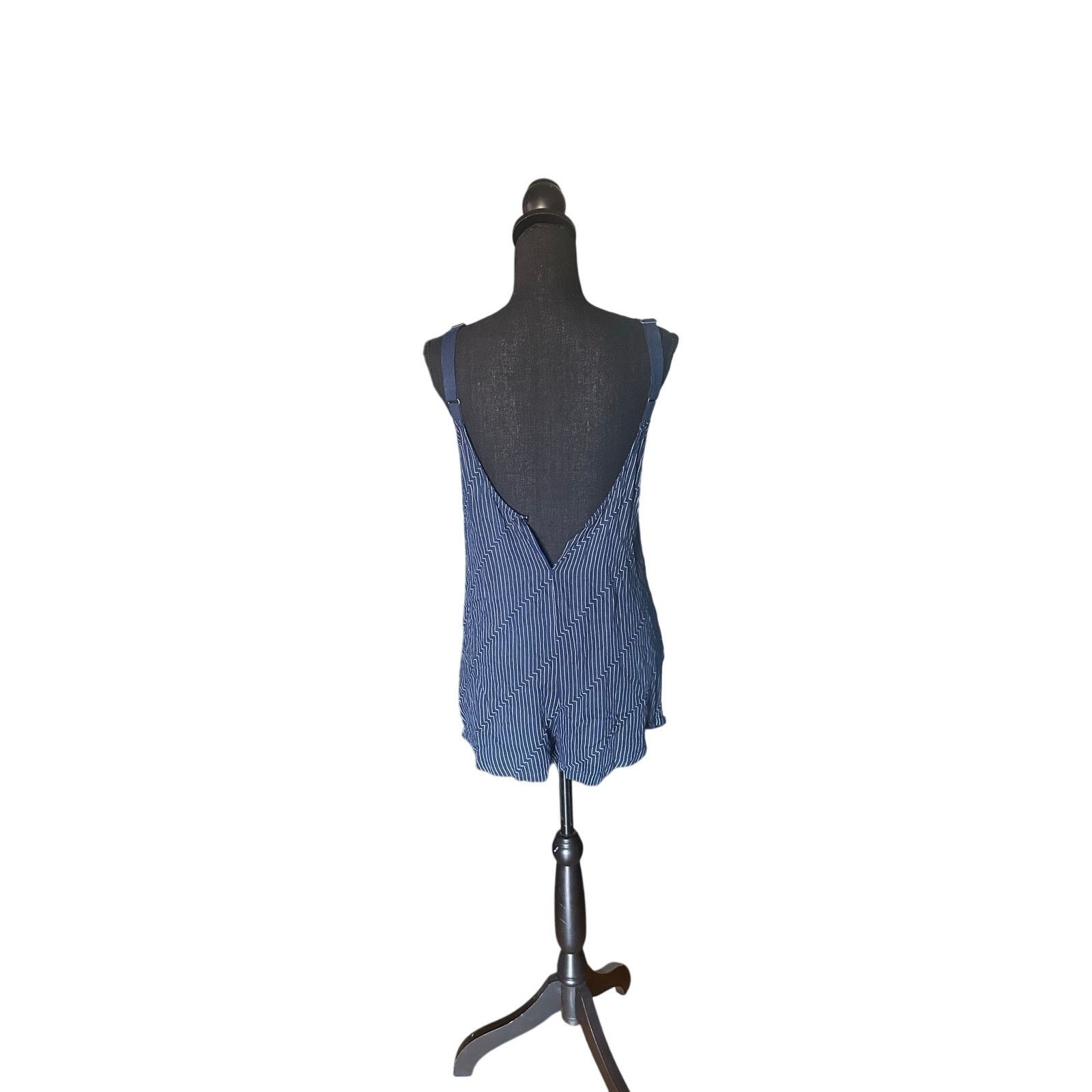 RVCA RVCA “Jury’s Out” Blue Romper | Casual Chic One-Piece Size 25" / US 0 / IT 36 - 6 Thumbnail