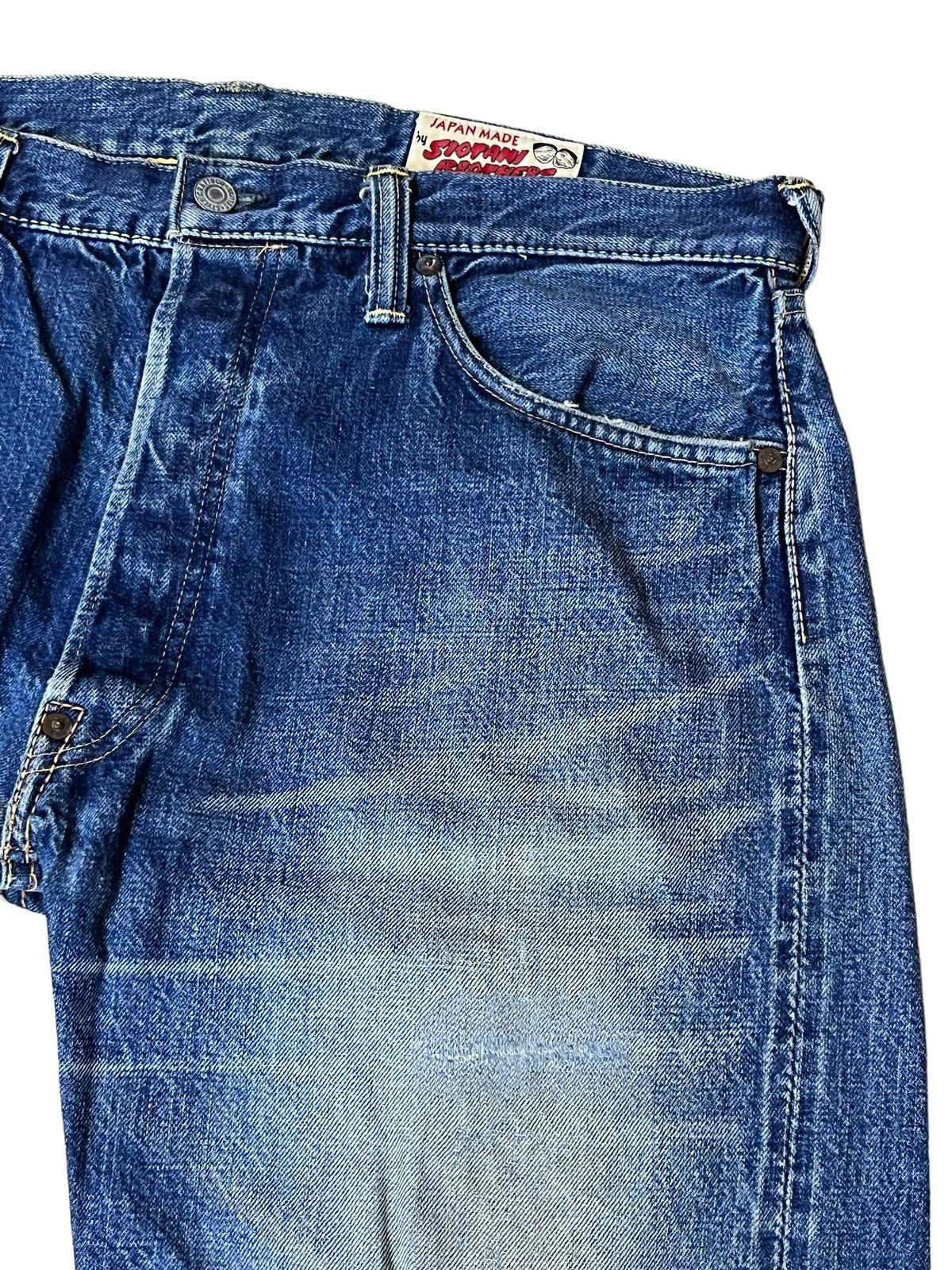 Evisu SICK🔥VINTAGE EVISU PARIS SIOTANI BROTHERS SELVEDGE JEANS Size US 36 / EU 52 - 3 Thumbnail