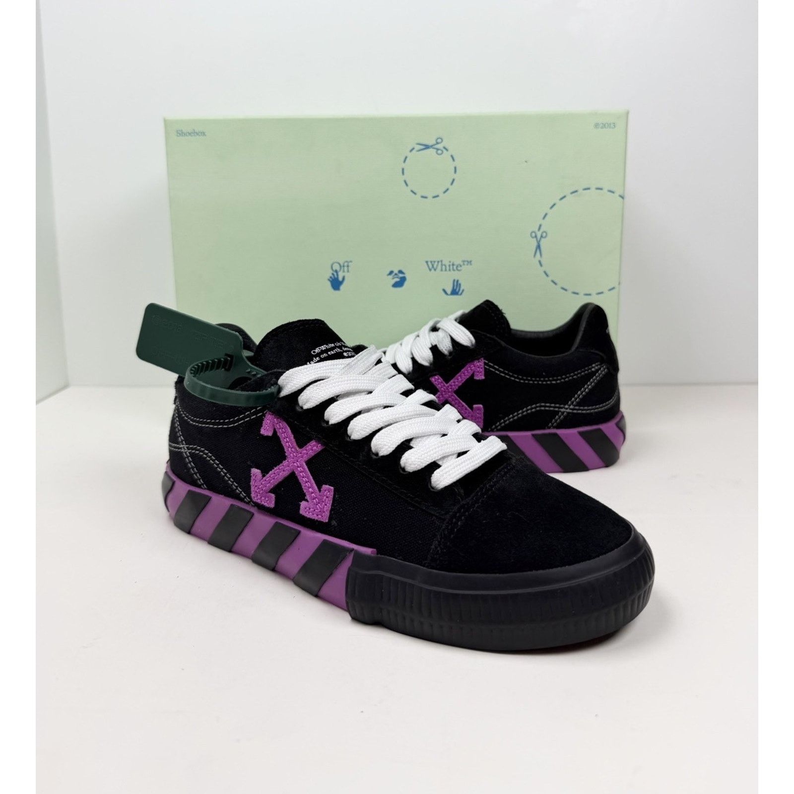 Off-White Size 36EU/6W - Off-White Vulcanized Canvas Black Size US 6 / IT 36 - 2 Thumbnail