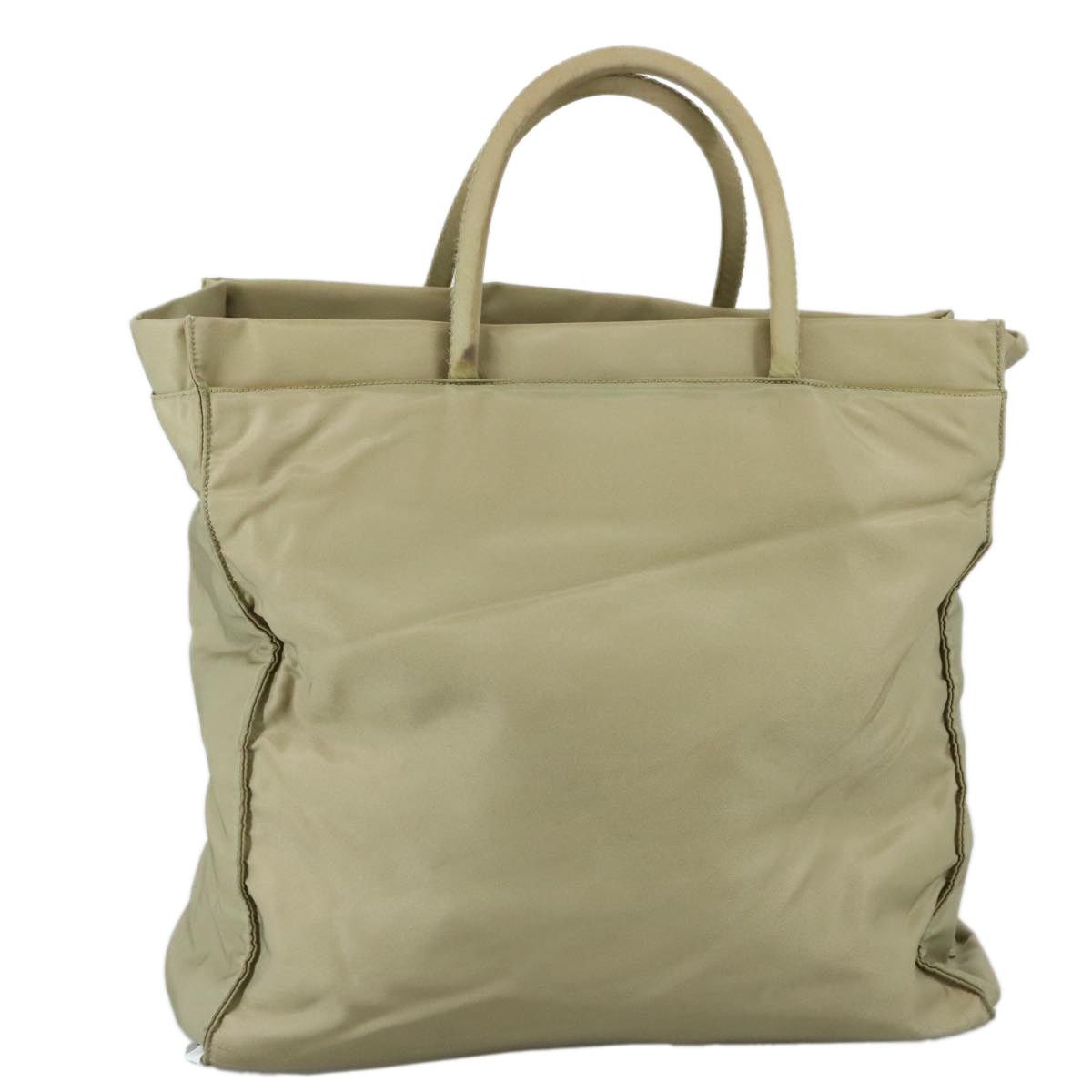 Prada PRADA Tote Bag Nylon Beige Silver Size ONE SIZE - 3 Thumbnail