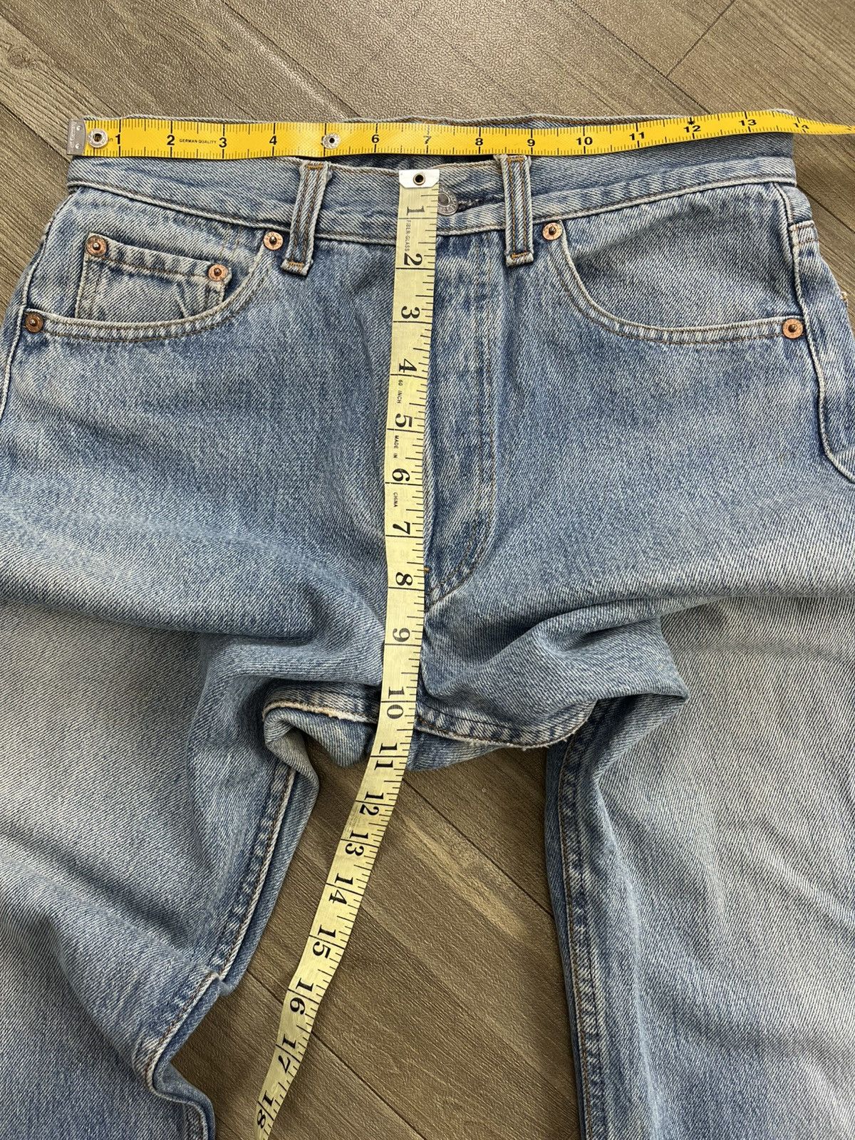 Levi's Vintage Clothing 🇺🇸1990s Vintage Levis 501XX 29x36 Light Blue Straight Jeans Size US 29 - 22 Thumbnail