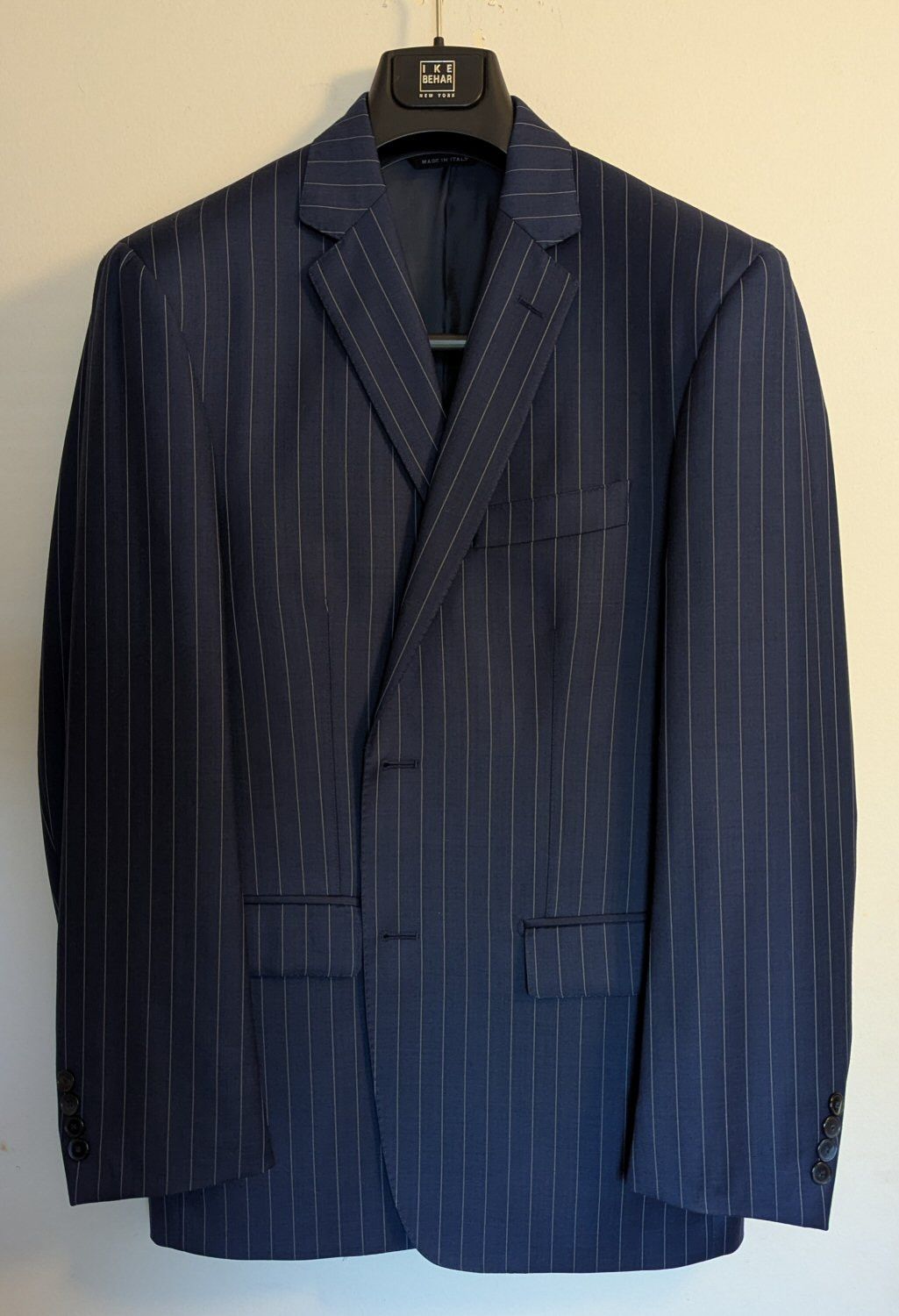 Ike Behar Ike Behar 2-Button Single Breasted Blue Stripe Suit 42R NWT Size 42R - 2 Thumbnail
