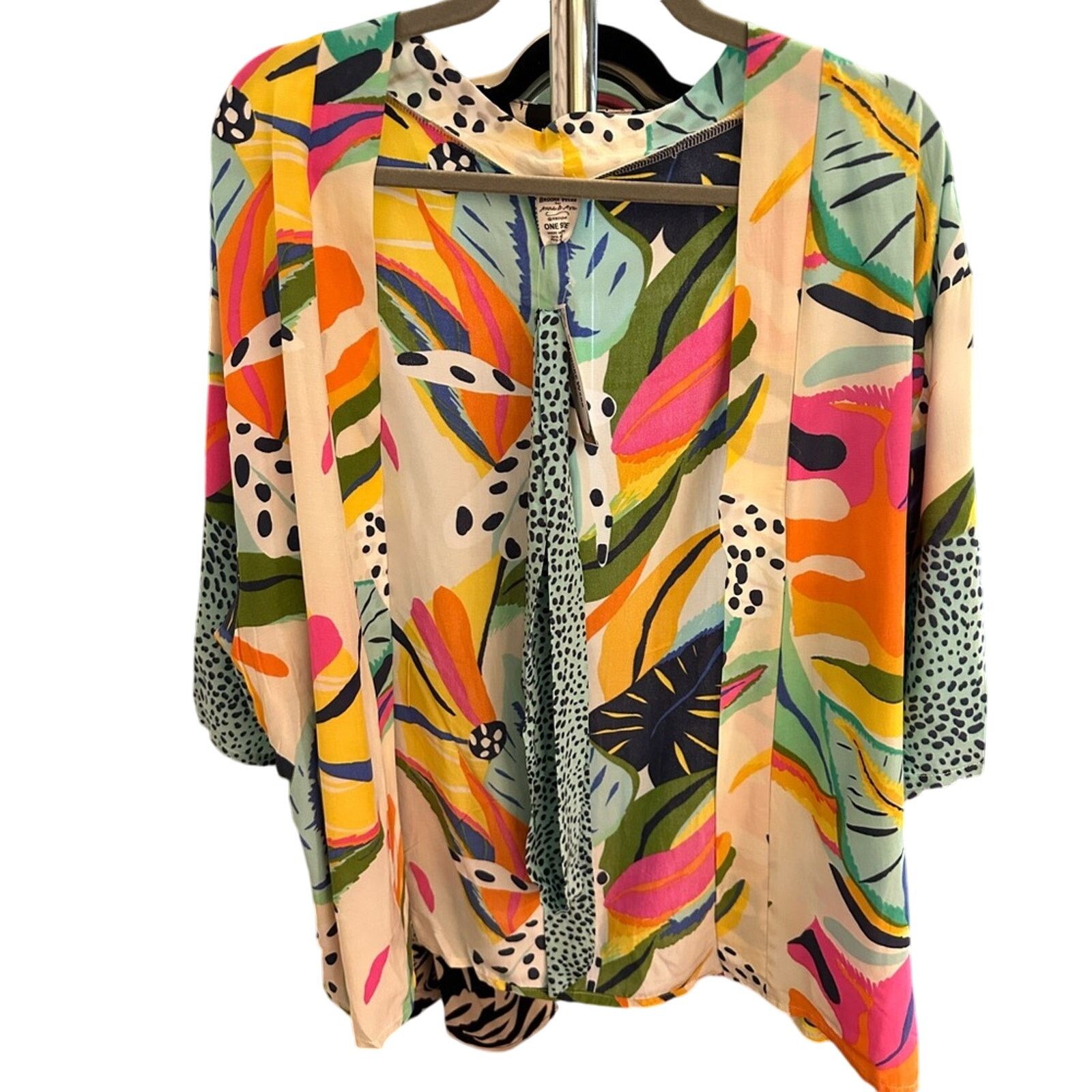 Other Brooke Webb for Anna & Ava Vibrant Tropical Kimono OS Size ONE SIZE - 1 Thumbnail