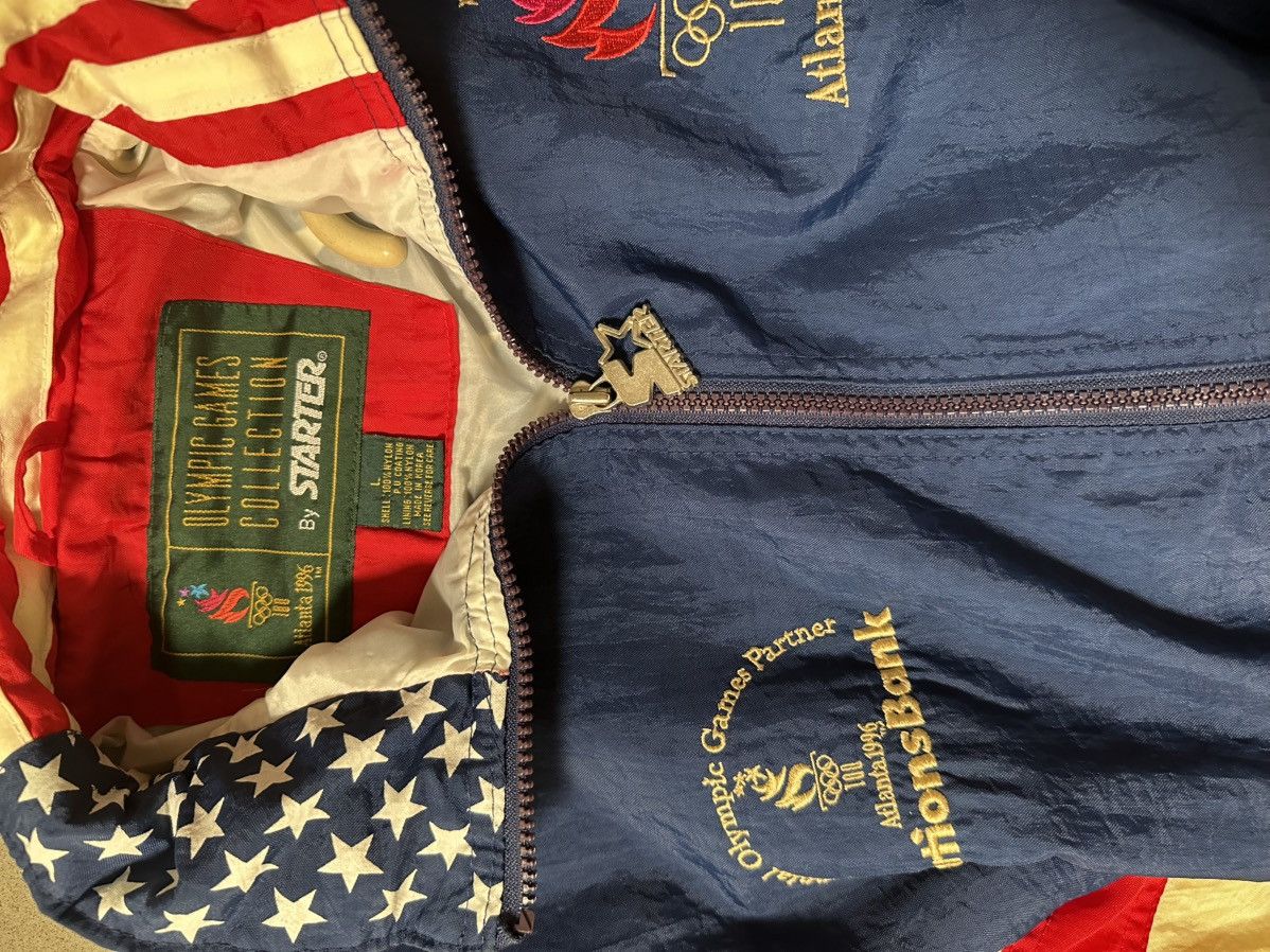 Starter × USA Olympics × Vintage Vintage Starter 1996 Atlanta Olympics American Flag Jacket Size US L / EU 52-54 / 3 - 10 Thumbnail