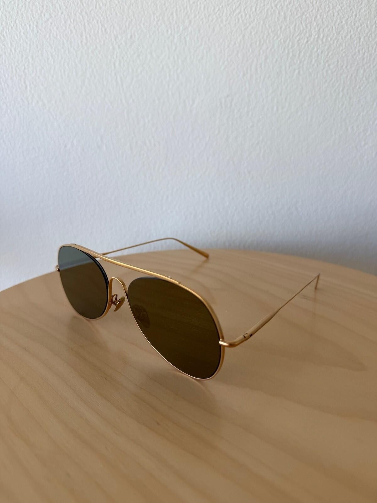 Acne Studios New acne studios spitfire sunglasses gold metal aviator Size ONE SIZE - 3 Thumbnail