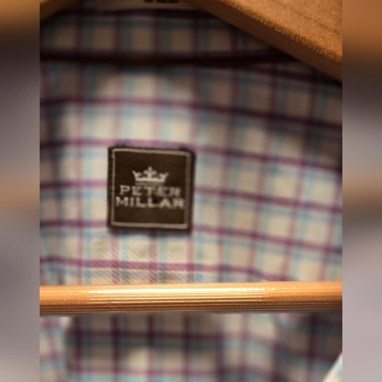 Peter Millar Peter Millar Medium Blue Casual Button Down Shirt Size US M / EU 48-50 / 2 - 3 Thumbnail
