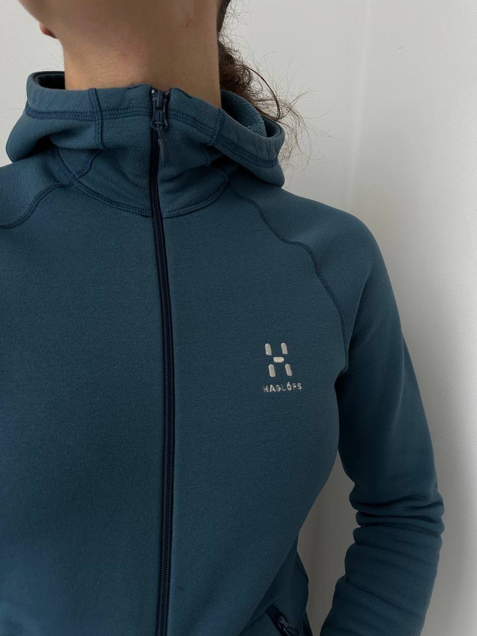 Haglofs × Vintage Vintage Haglofs Blue Outdoor Zip Hoodie Size S / US 4 / IT 40 - 9 Thumbnail